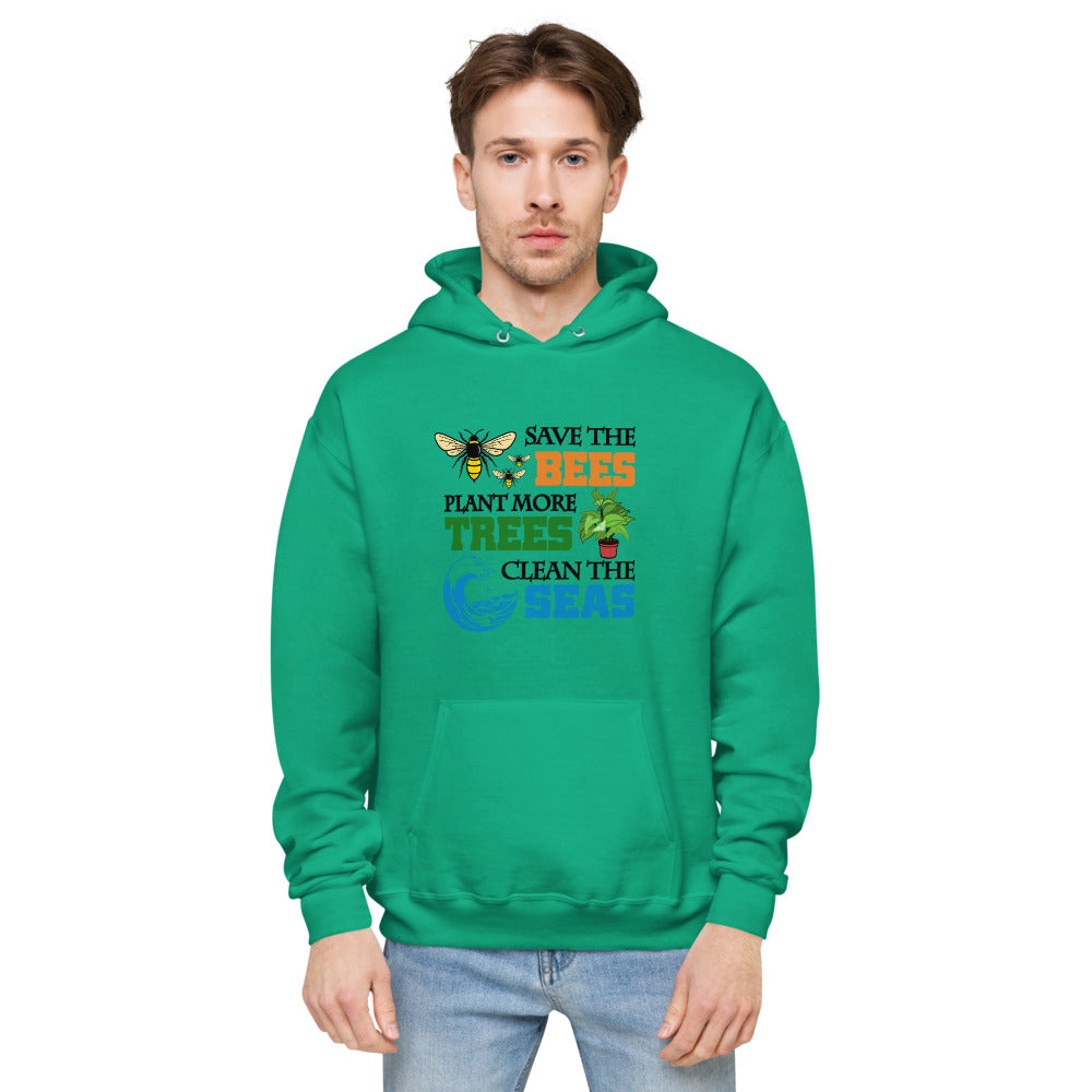 SAVE THE BEES - unisex fleece hoodie