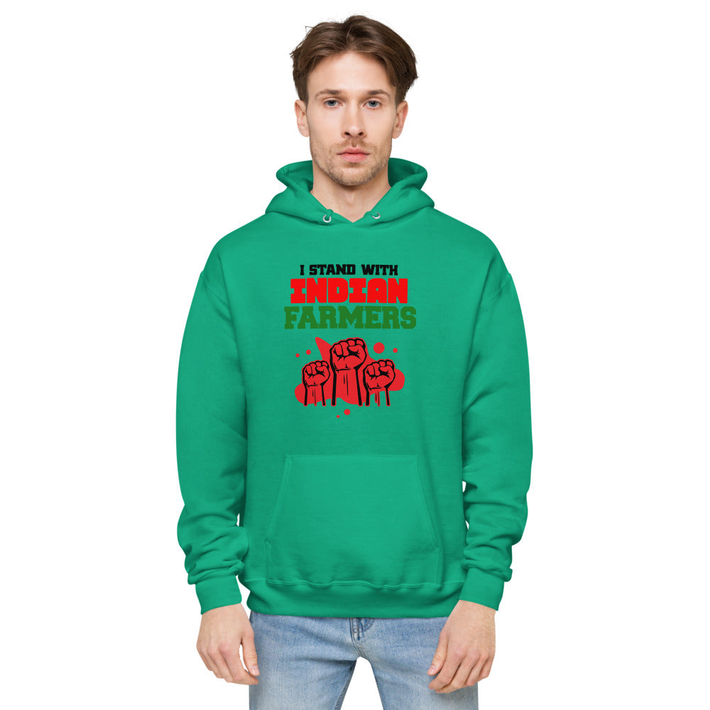 I STAND WITH INDIAN FARMERS - unisex fleece hoodie