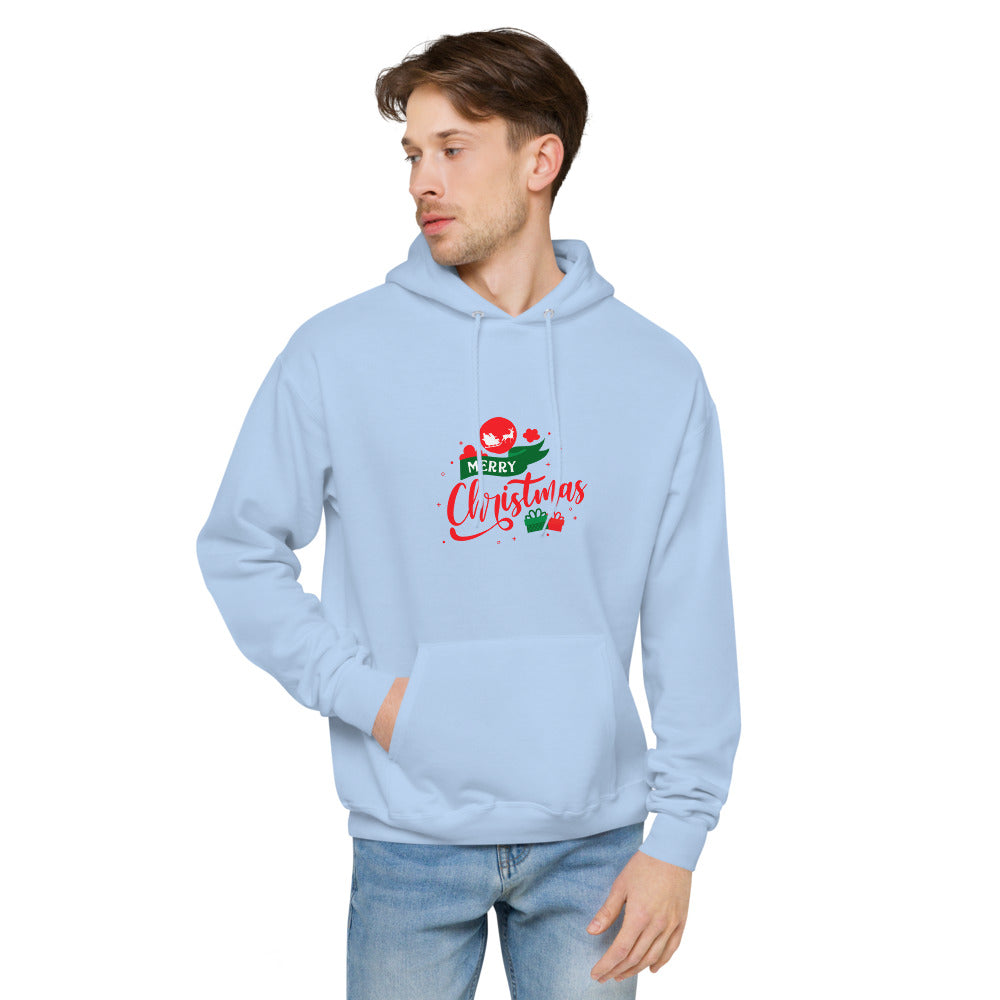 Merry Christmas- unisex fleece hoodie