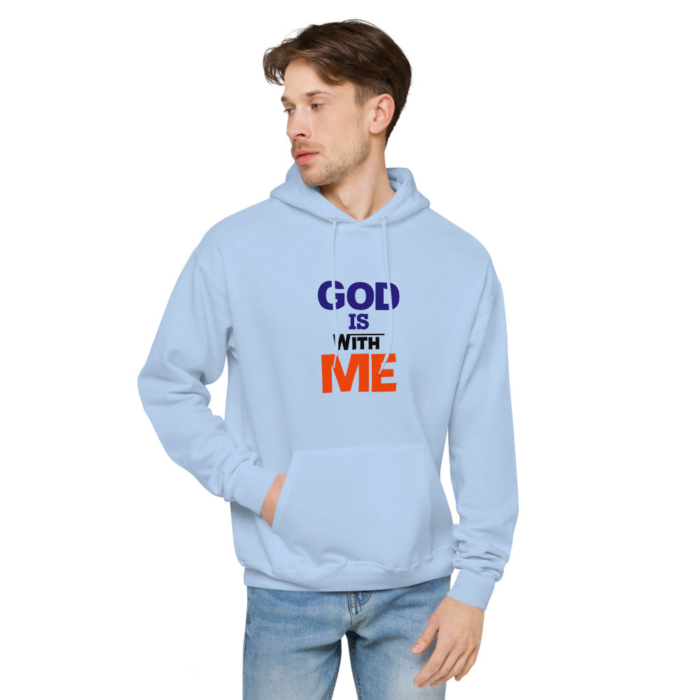 GOD IS WITH ME - Unisex fleece hoodie