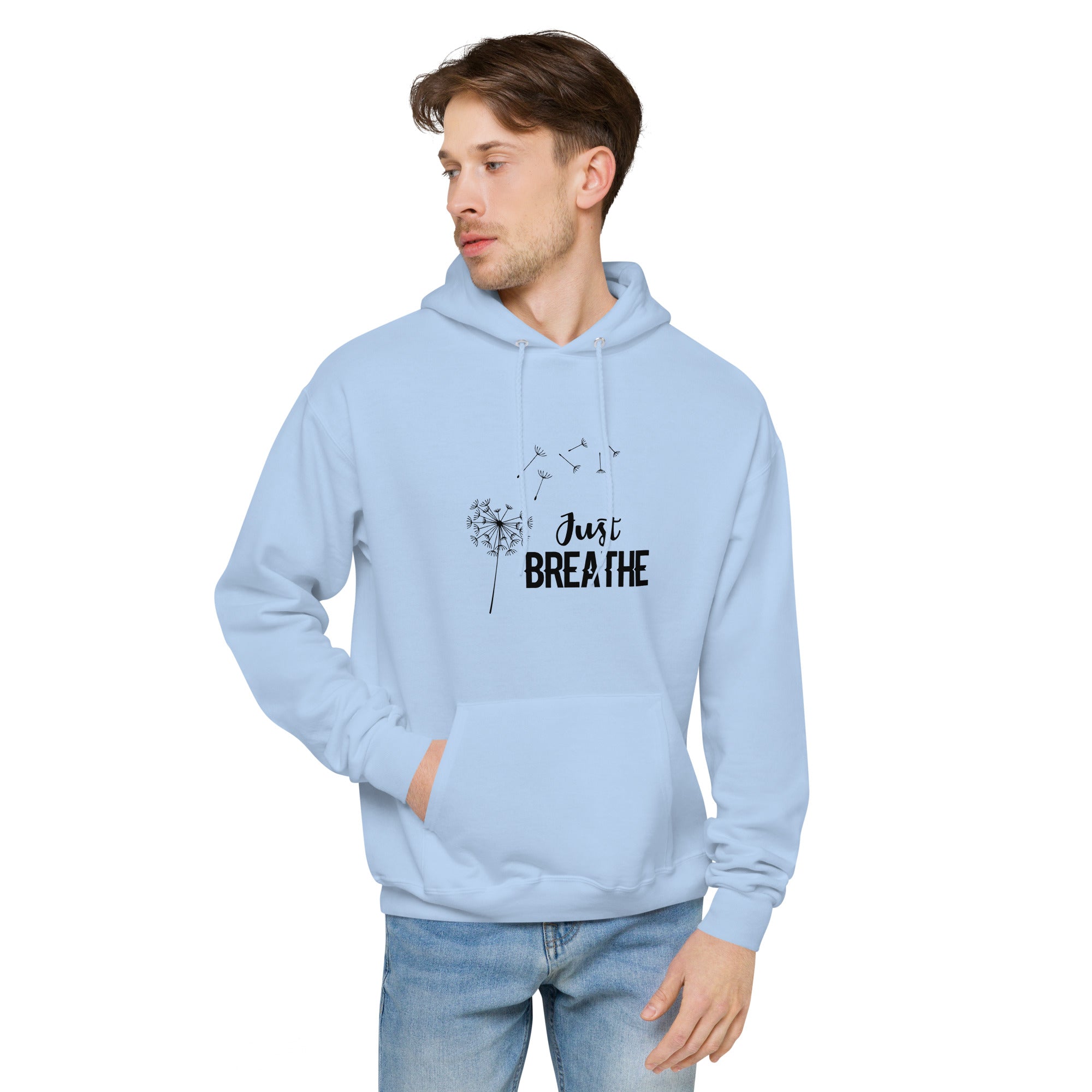JUST BREATHE - Unisex fleece hoodie