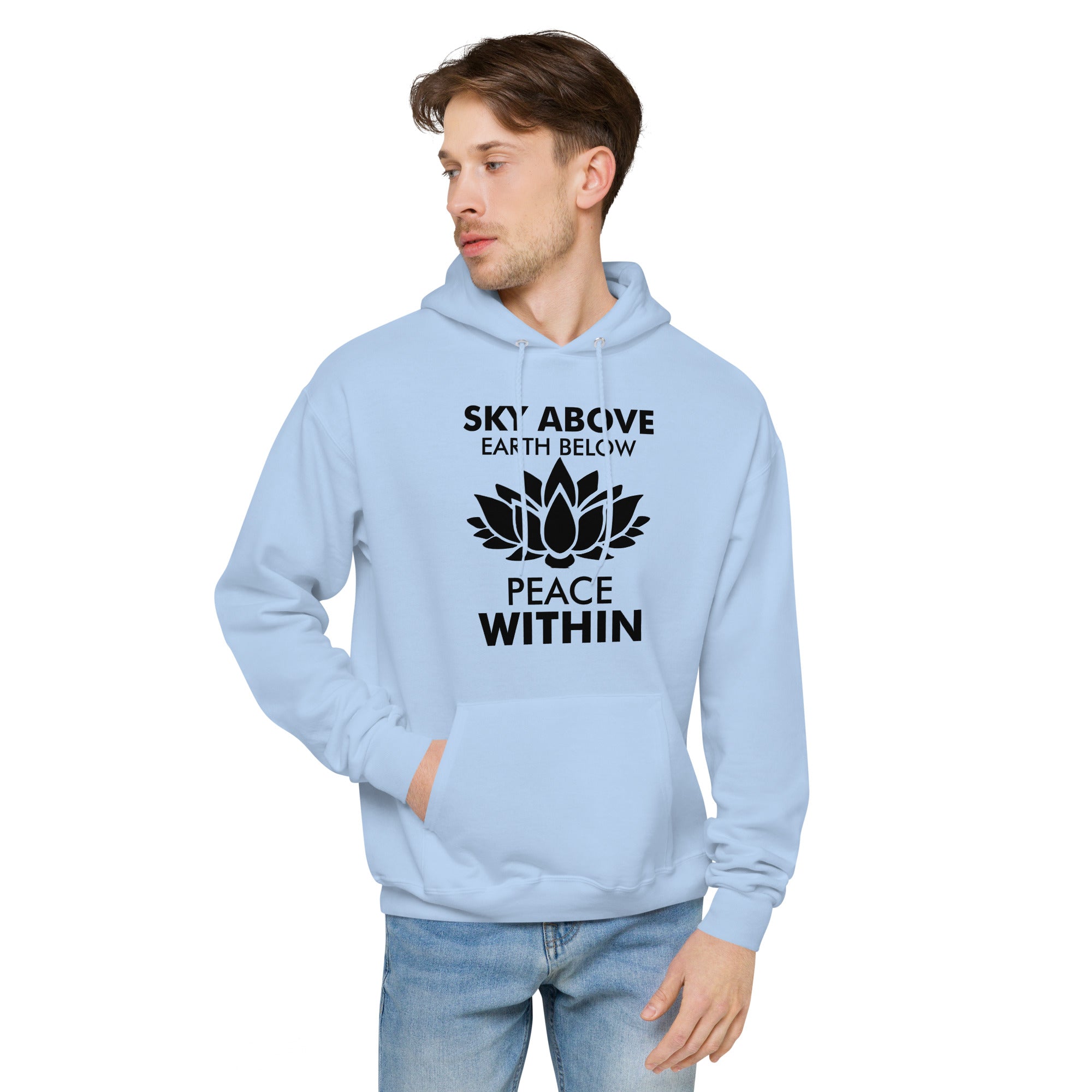 SKY ABOVE EARTH BELOW - Unisex fleece hoodie