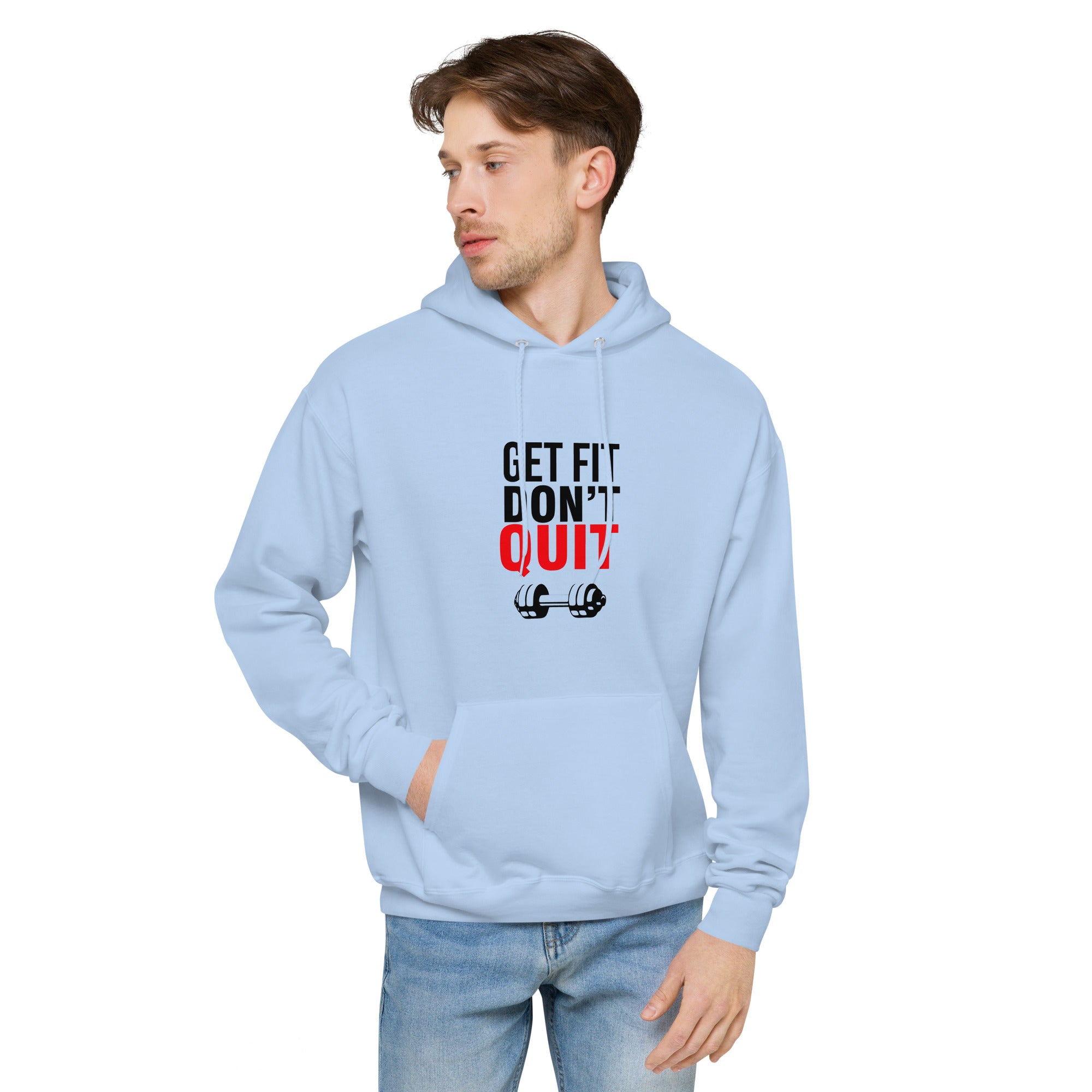 GET FIT DON'T QUIT - Unisex fleece hoodie