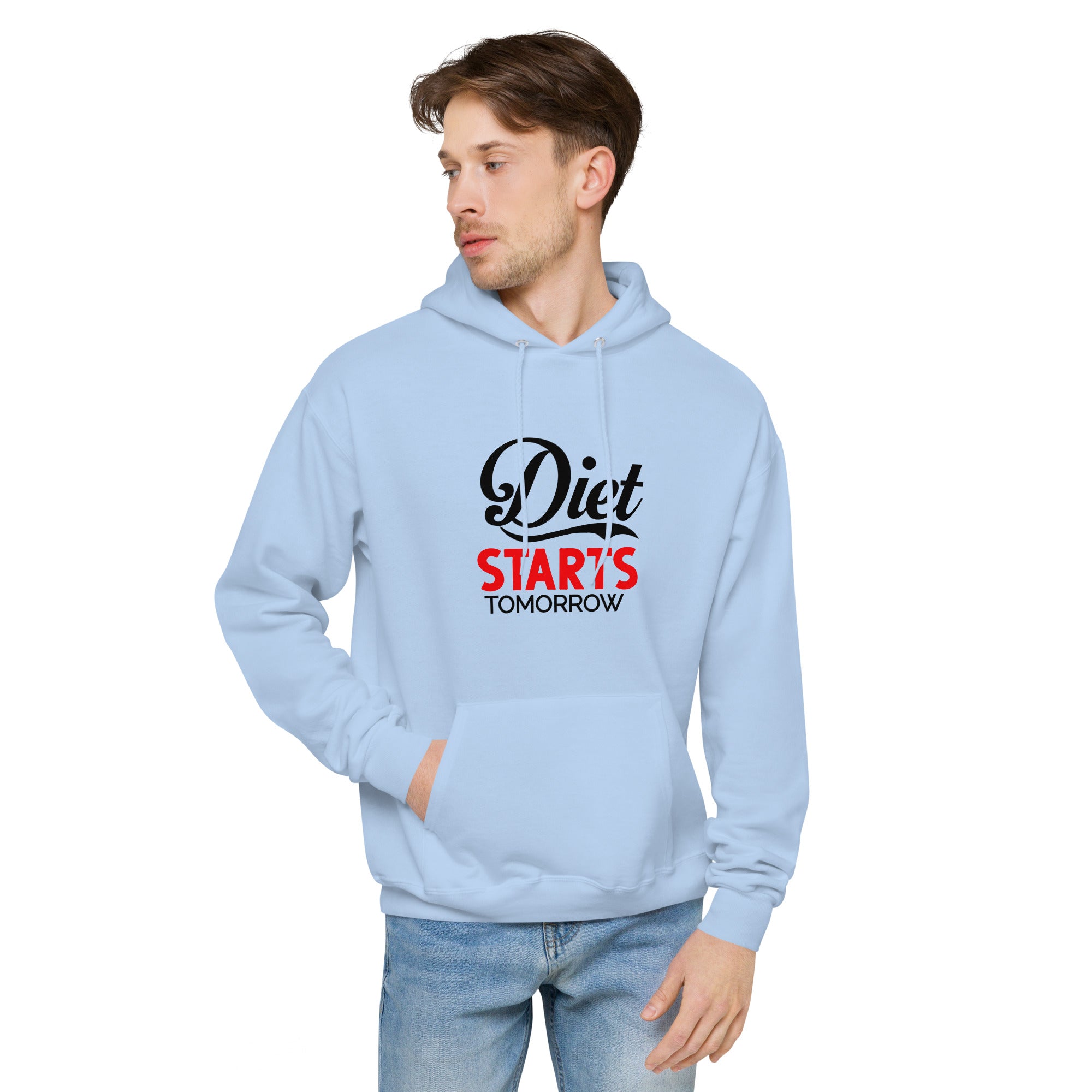 DIET STARTS TOMORROW - Unisex fleece hoodie