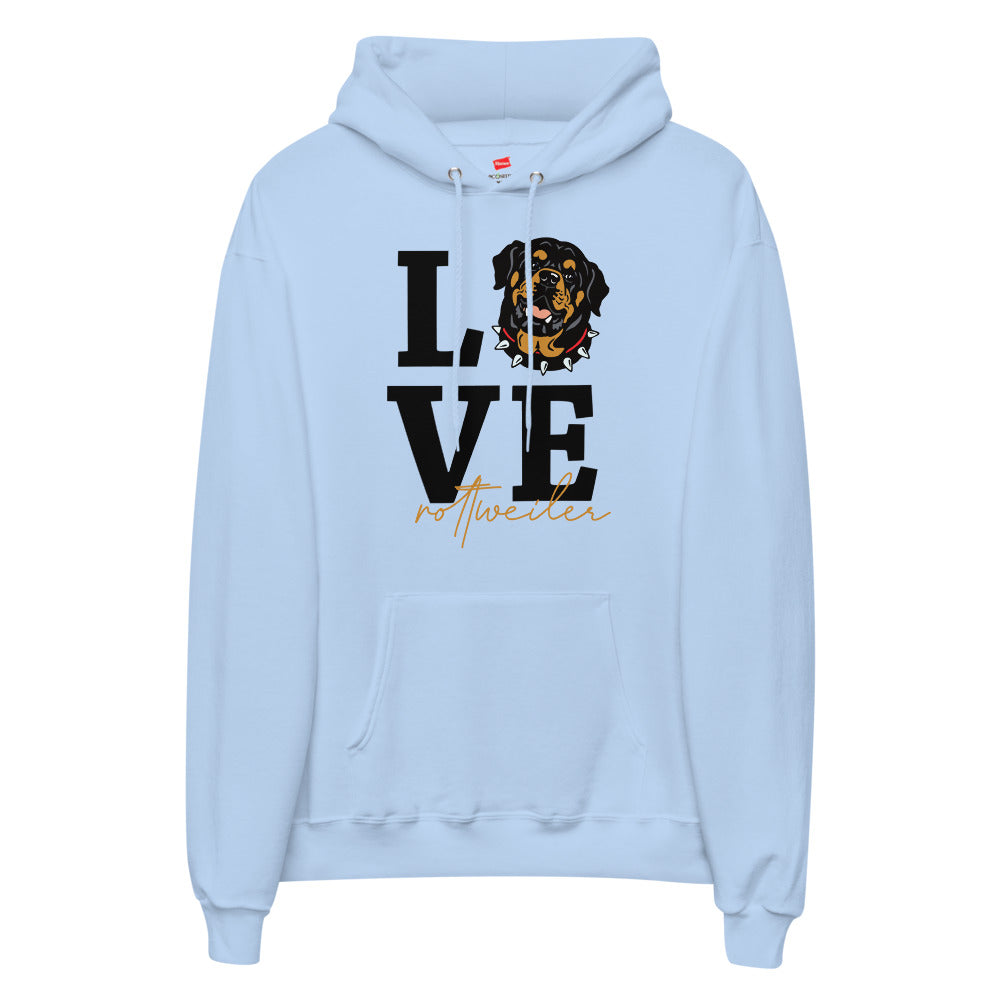 LOVE ROTTWEILER - Unisex fleece hoodie