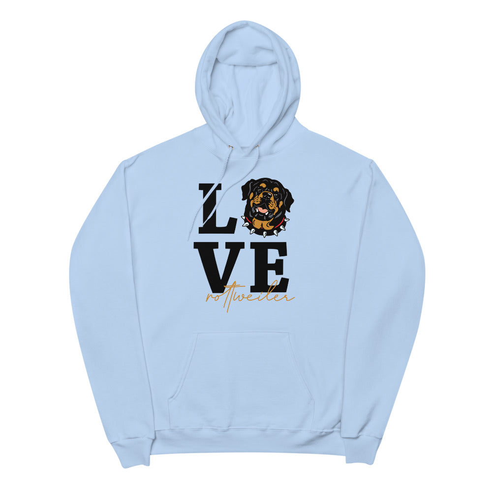 LOVE ROTTWEILER - Unisex fleece hoodie