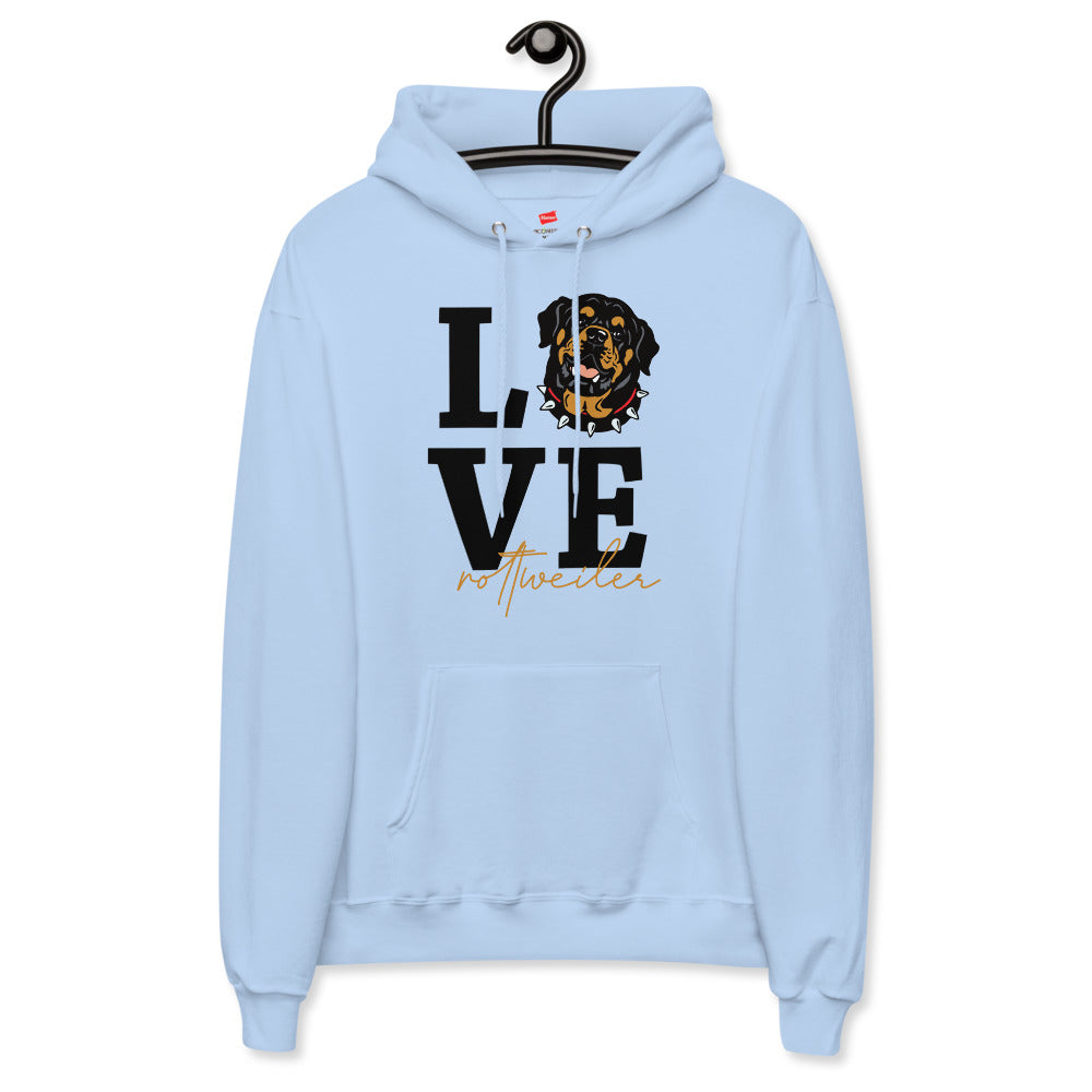 LOVE ROTTWEILER - Unisex fleece hoodie