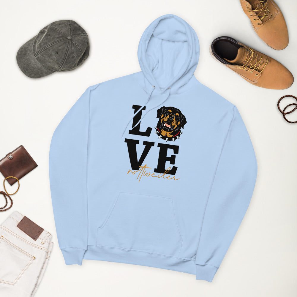 LOVE ROTTWEILER - Unisex fleece hoodie