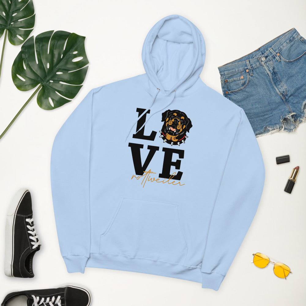 LOVE ROTTWEILER - Unisex fleece hoodie