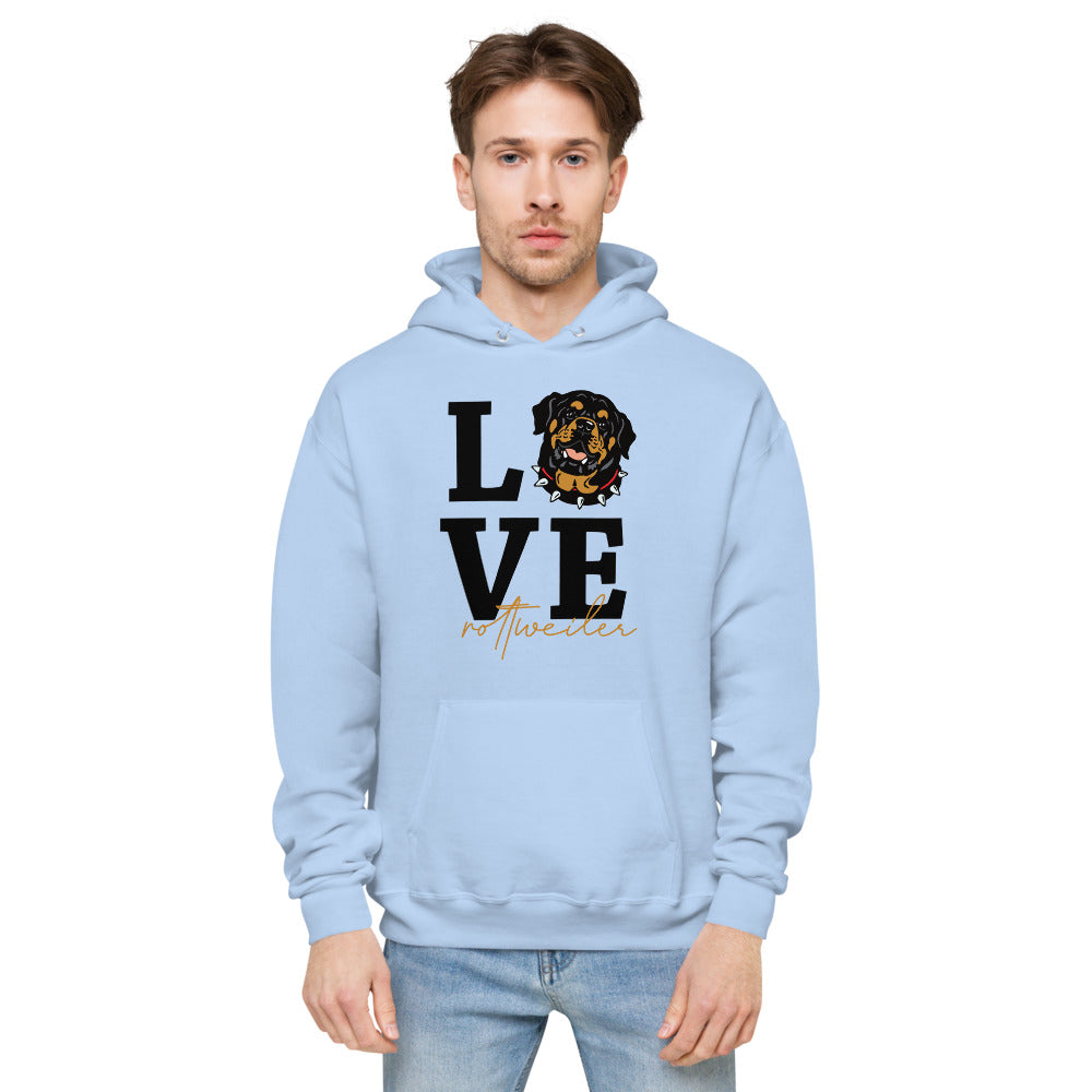 LOVE ROTTWEILER - Unisex fleece hoodie