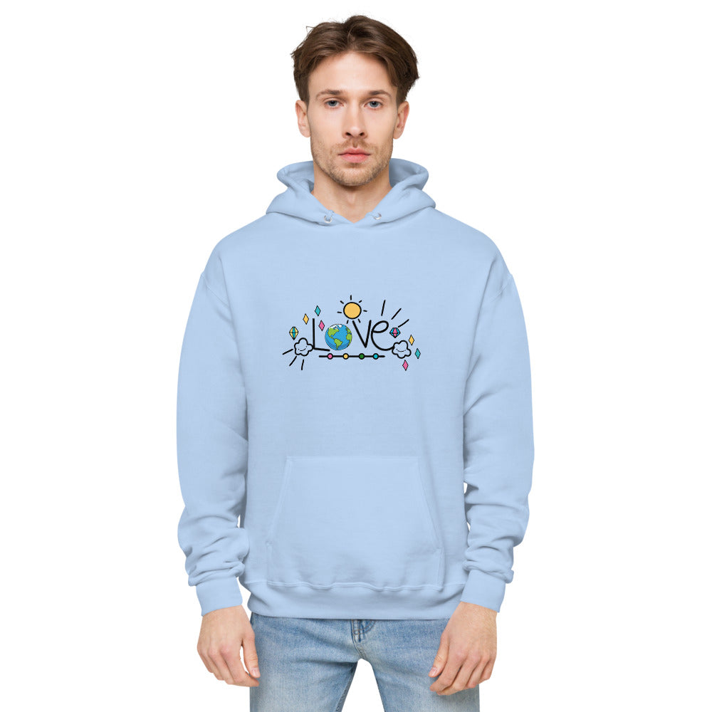 LOVE EARTH - unisex fleece hoodie