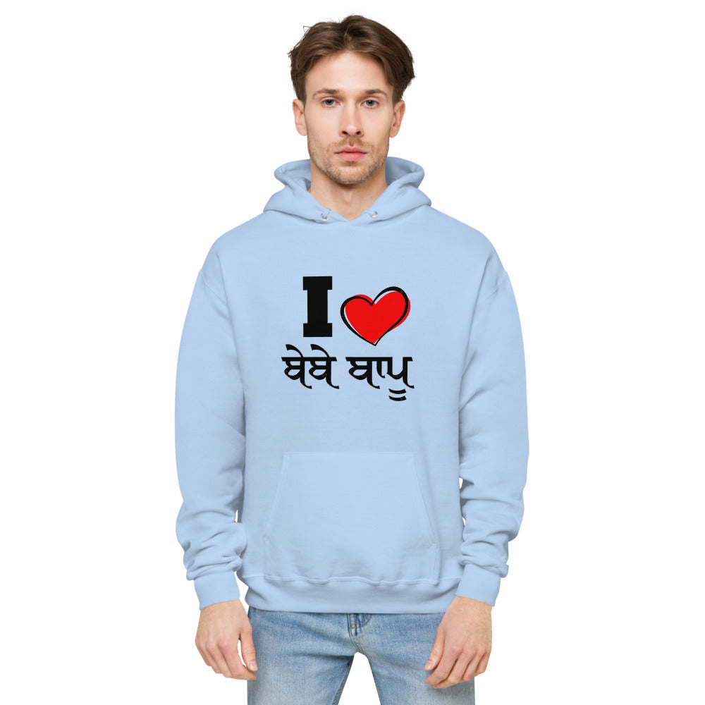 I LOVE BEBE BAPPU - Unisex fleece hoodie