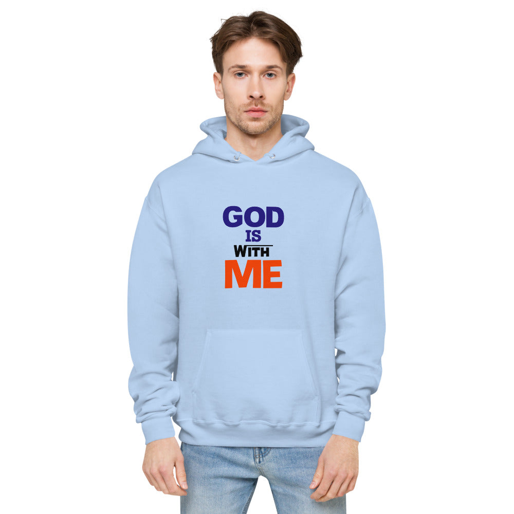 GOD IS WITH ME - Unisex fleece hoodie