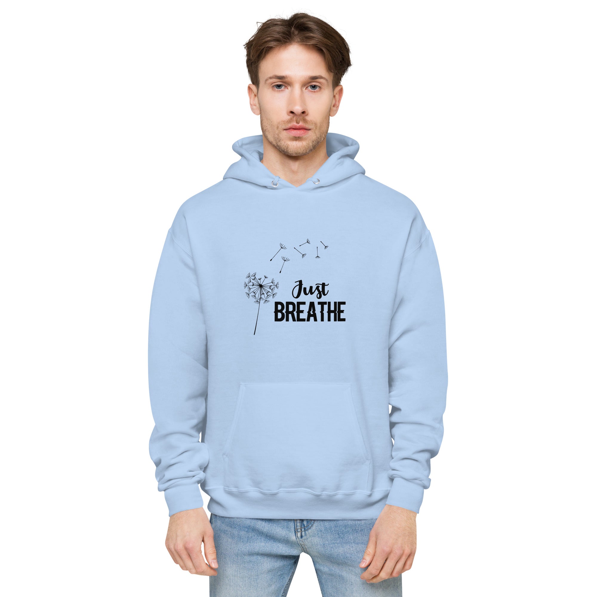 JUST BREATHE - Unisex fleece hoodie
