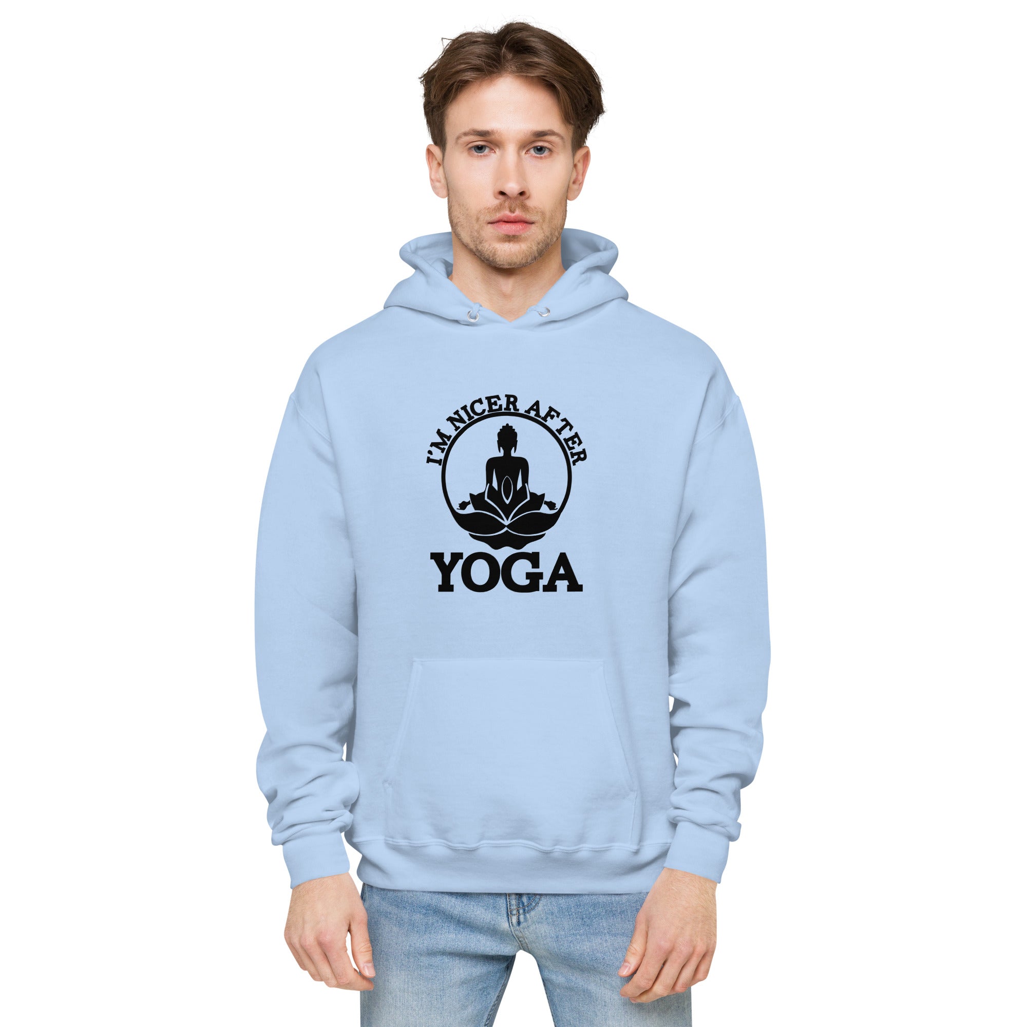 I'M NICER AFTER YOGA - Unisex fleece hoodie