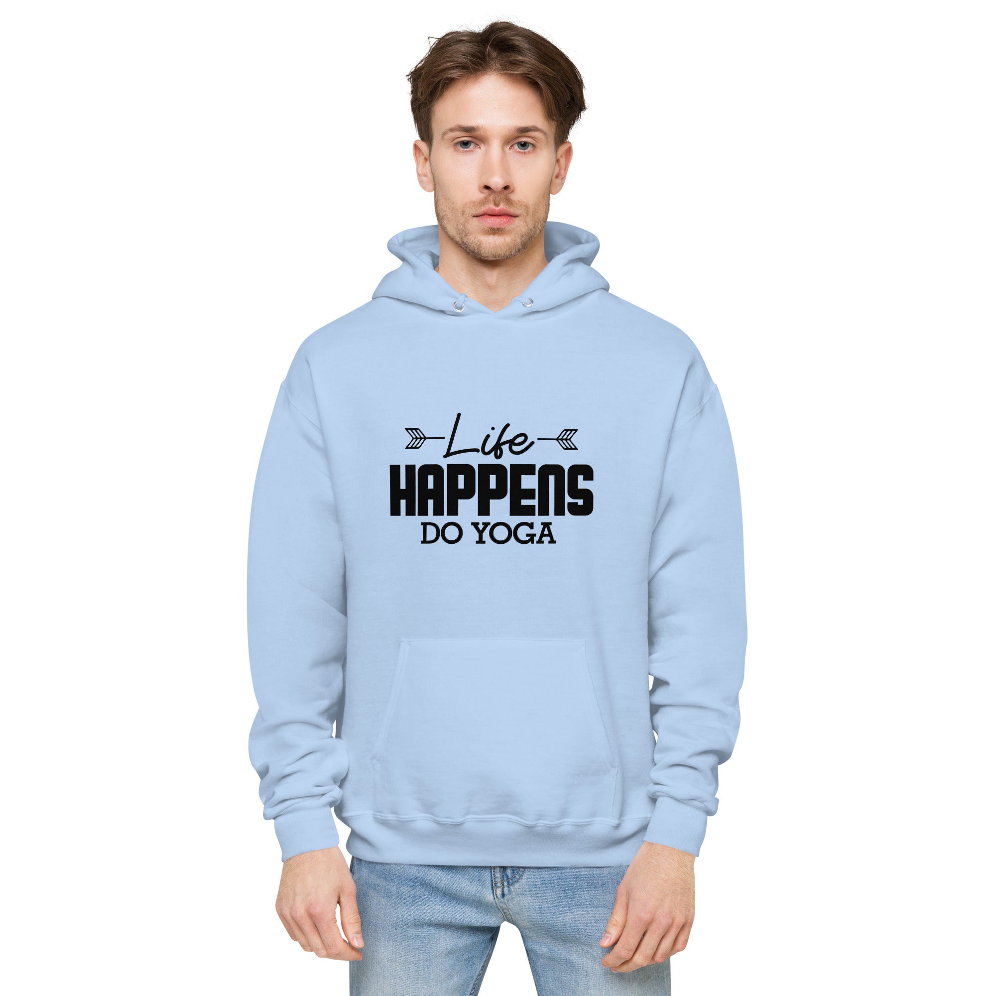 LIFE HAPPENS DO YOGA - Unisex fleece hoodie