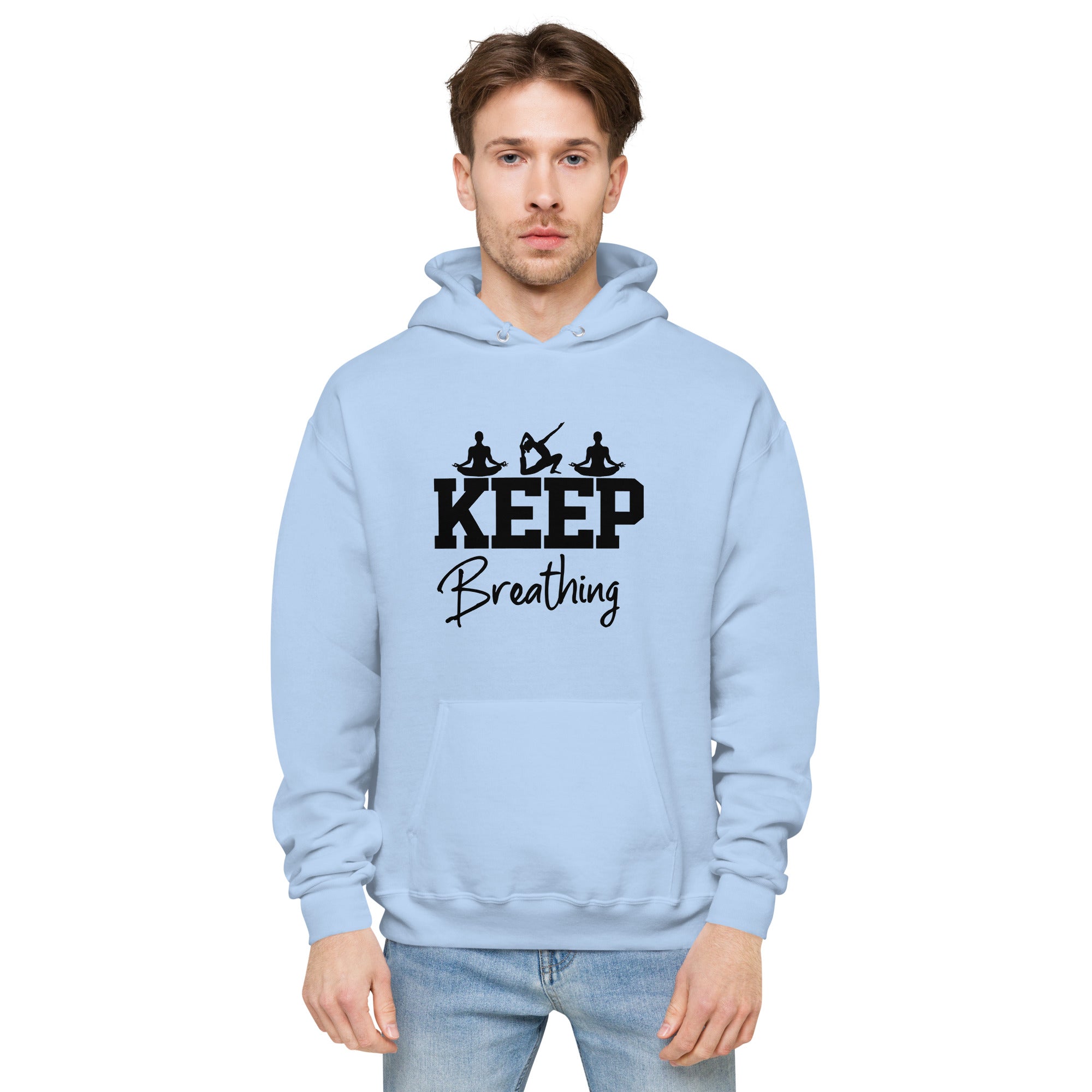 KEEP BREATHING - Unisex fleece hoodie