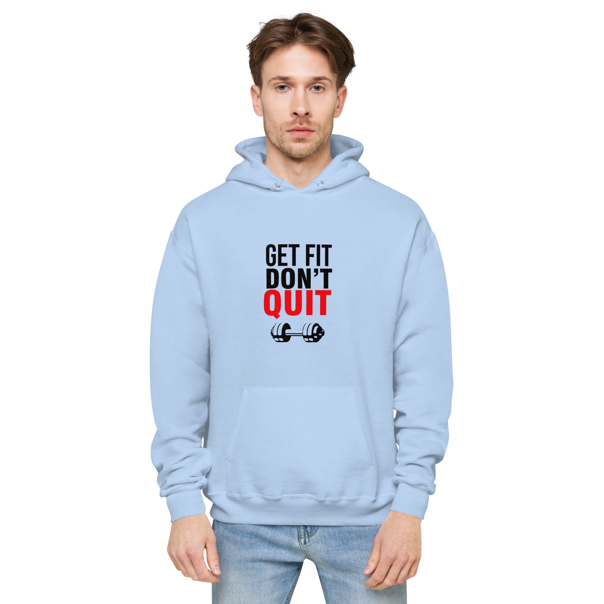 GET FIT DON'T QUIT - Unisex fleece hoodie