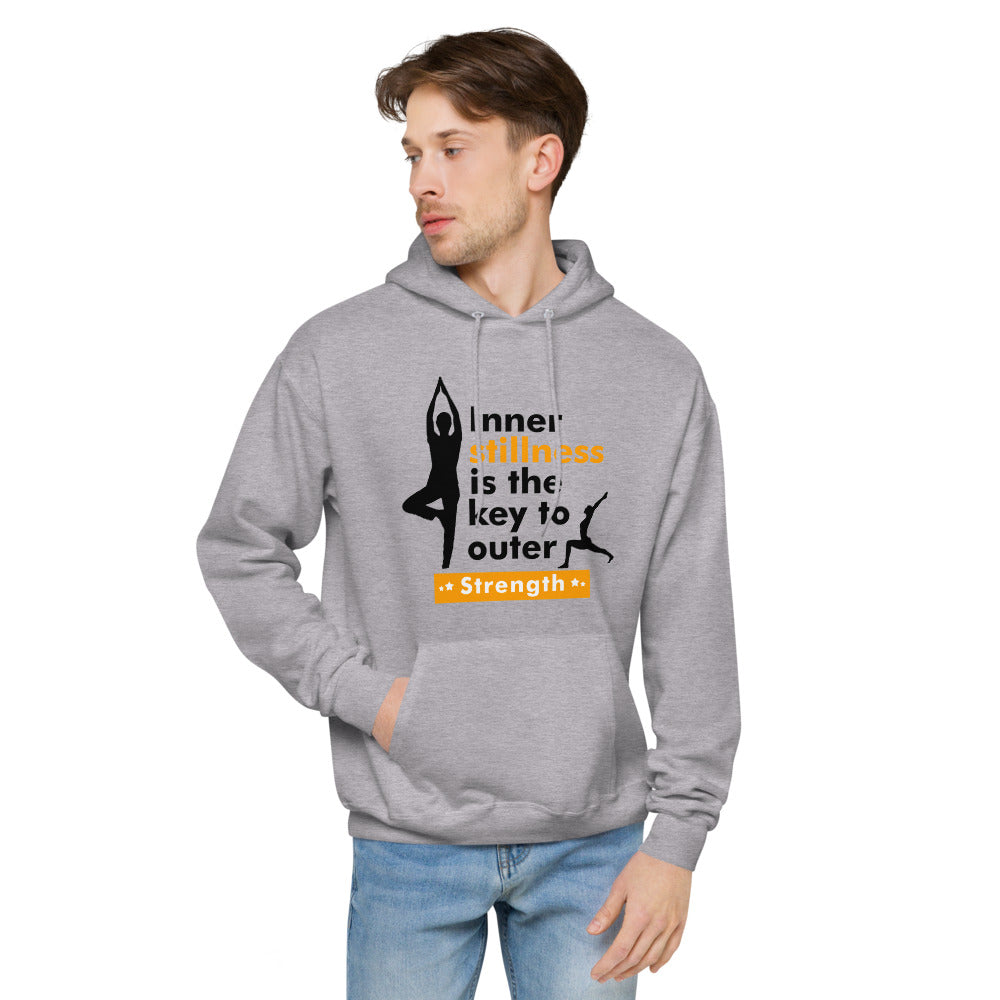 INNER STILLNESS IS THE KEY - Unisex fleece hoodie