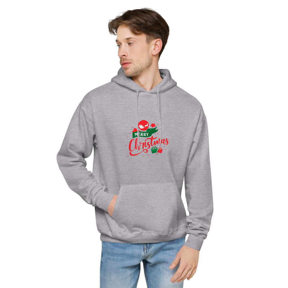 Merry Christmas- unisex fleece hoodie