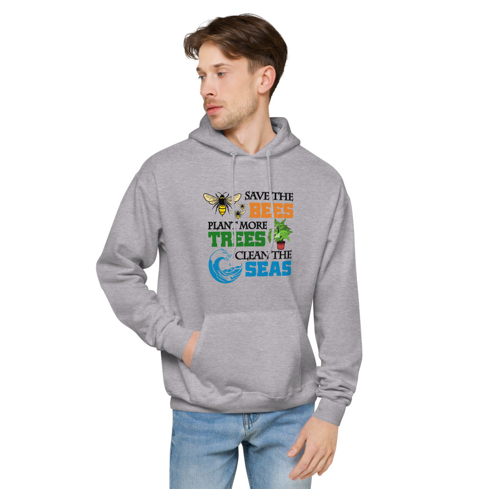 SAVE THE BEES - unisex fleece hoodie