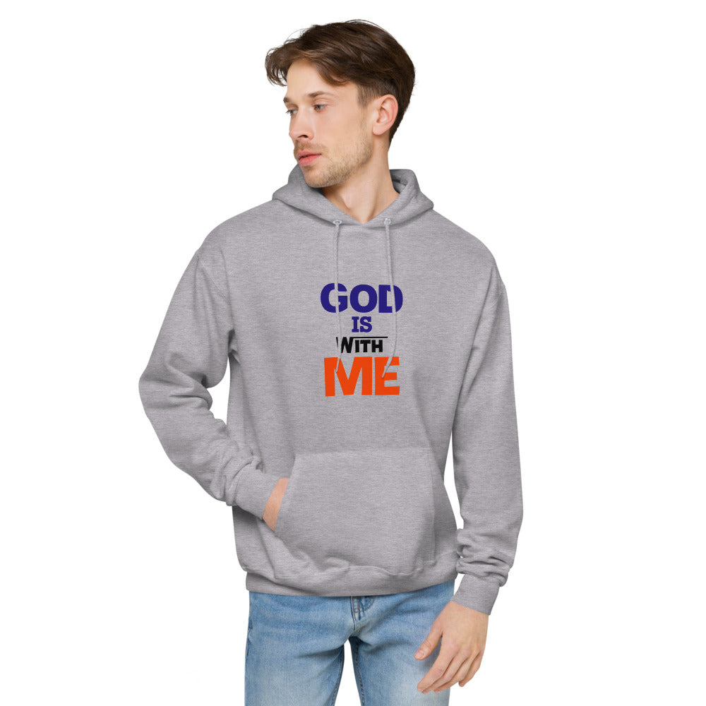 GOD IS WITH ME - Unisex fleece hoodie