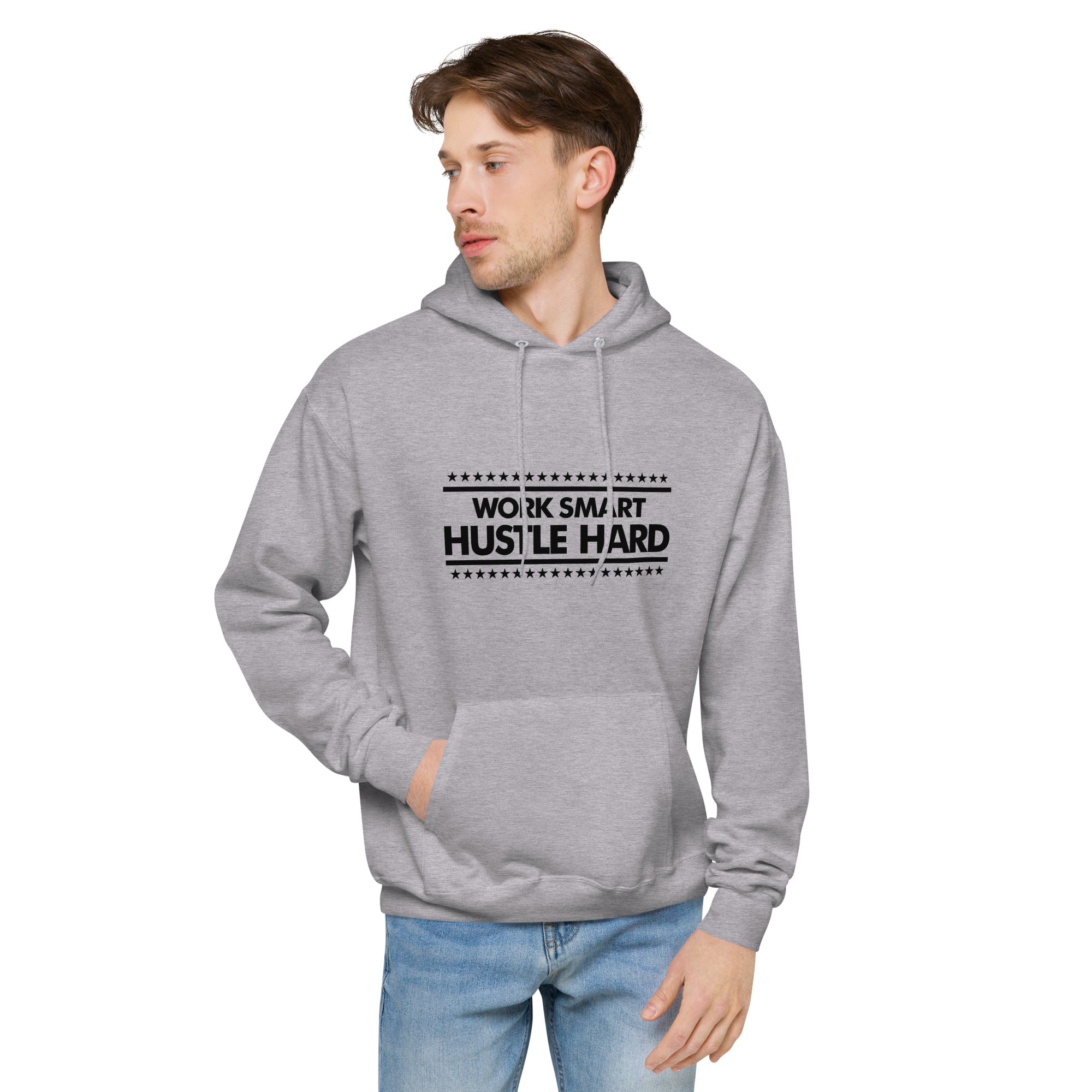 WORK SMART HUSTLE HARD - Unisex fleece hoodie
