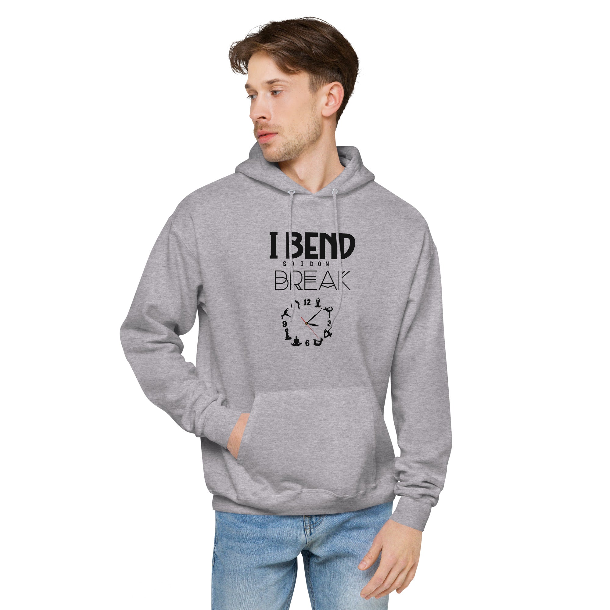 I BEND SO I DON'T BREAK - Unisex fleece hoodie