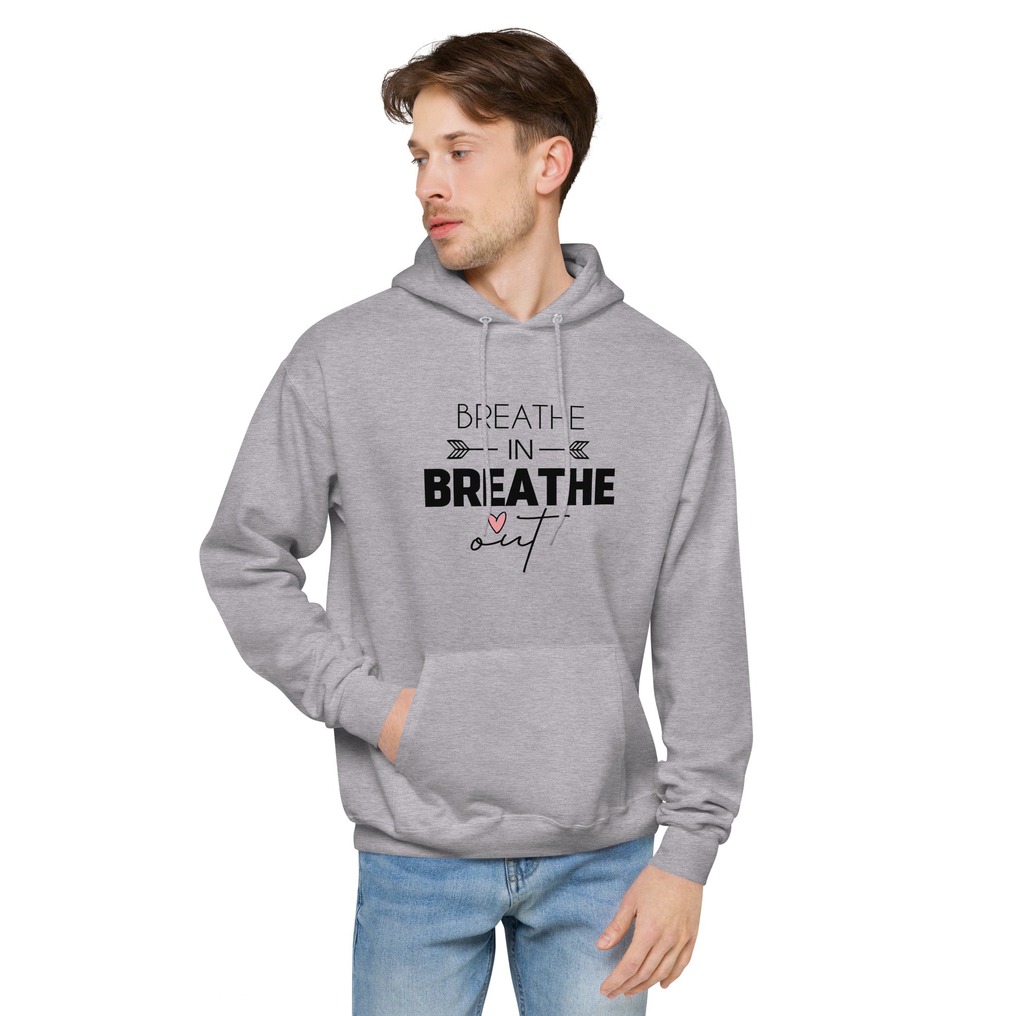 BREATHE IN BREATHE OUT - Unisex fleece hoodie
