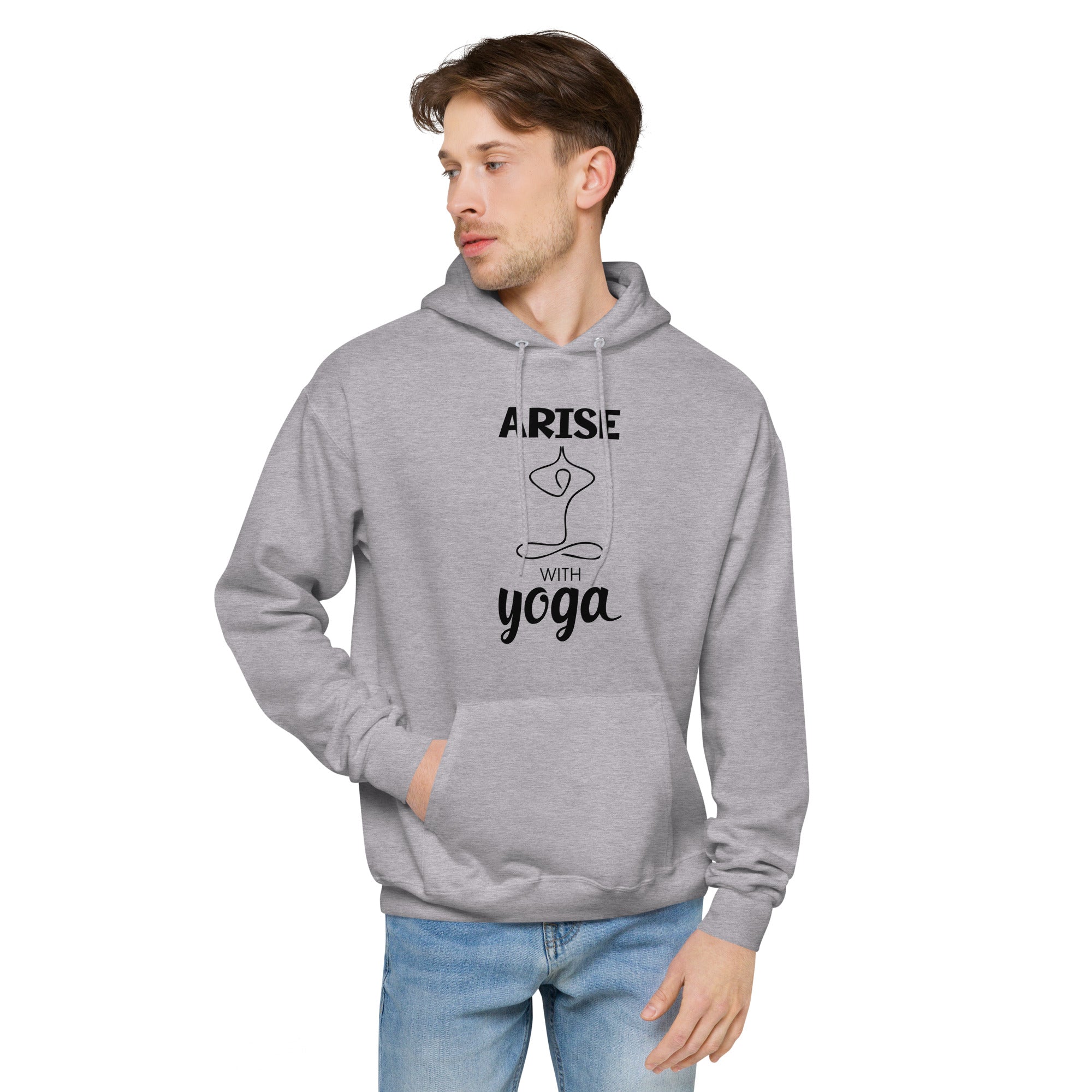 ARISE WITH YOGA - Unisex fleece hoodie