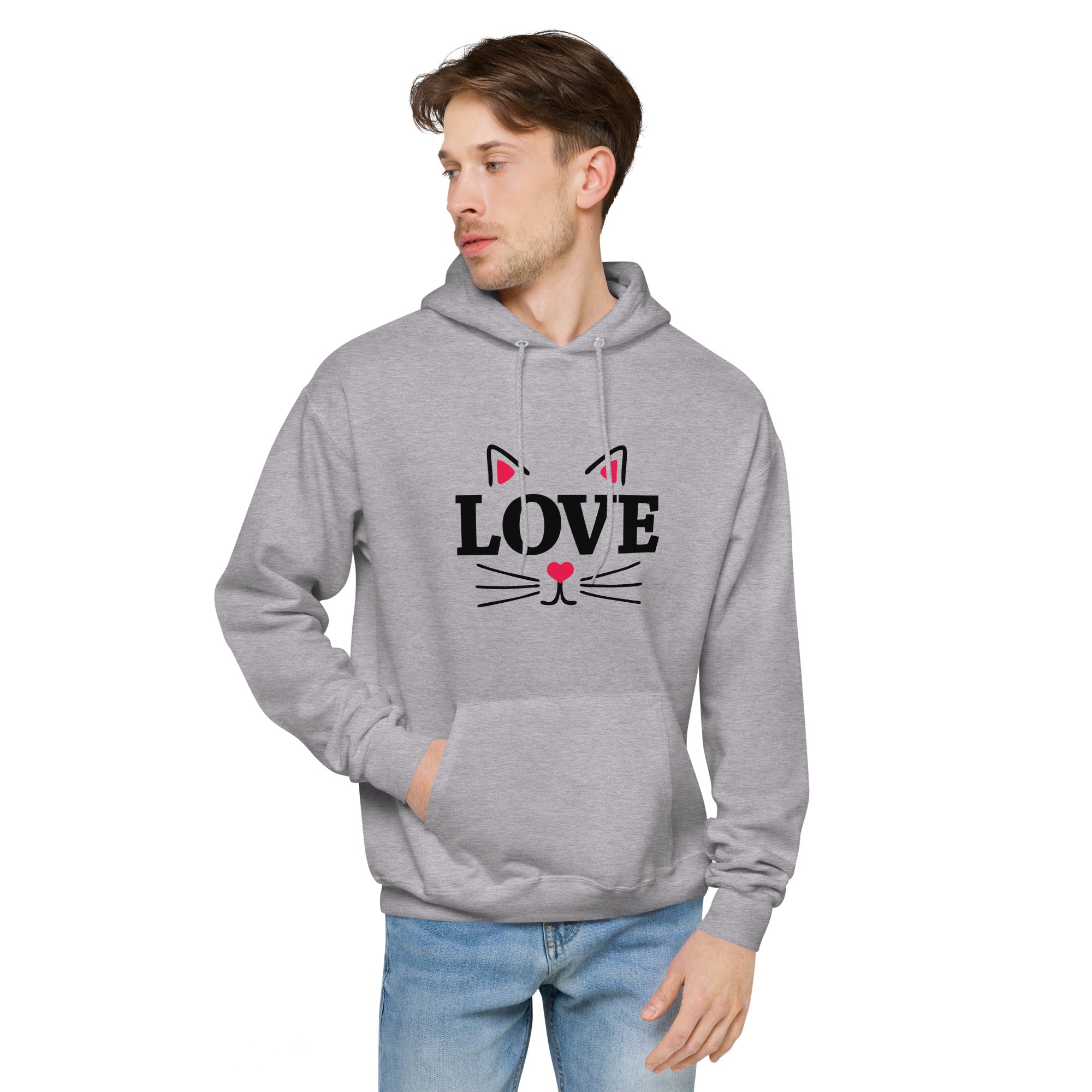 LOVE CATS - Unisex fleece hoodie