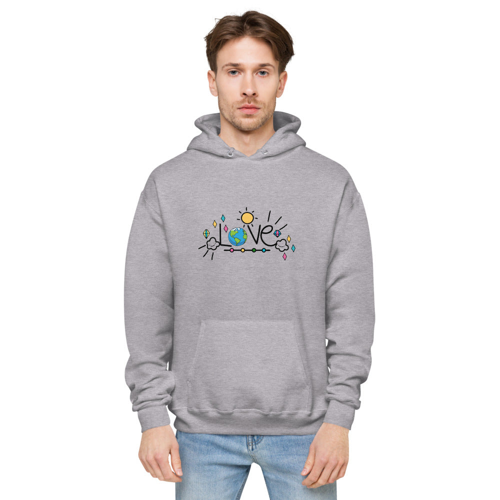 LOVE EARTH - unisex fleece hoodie