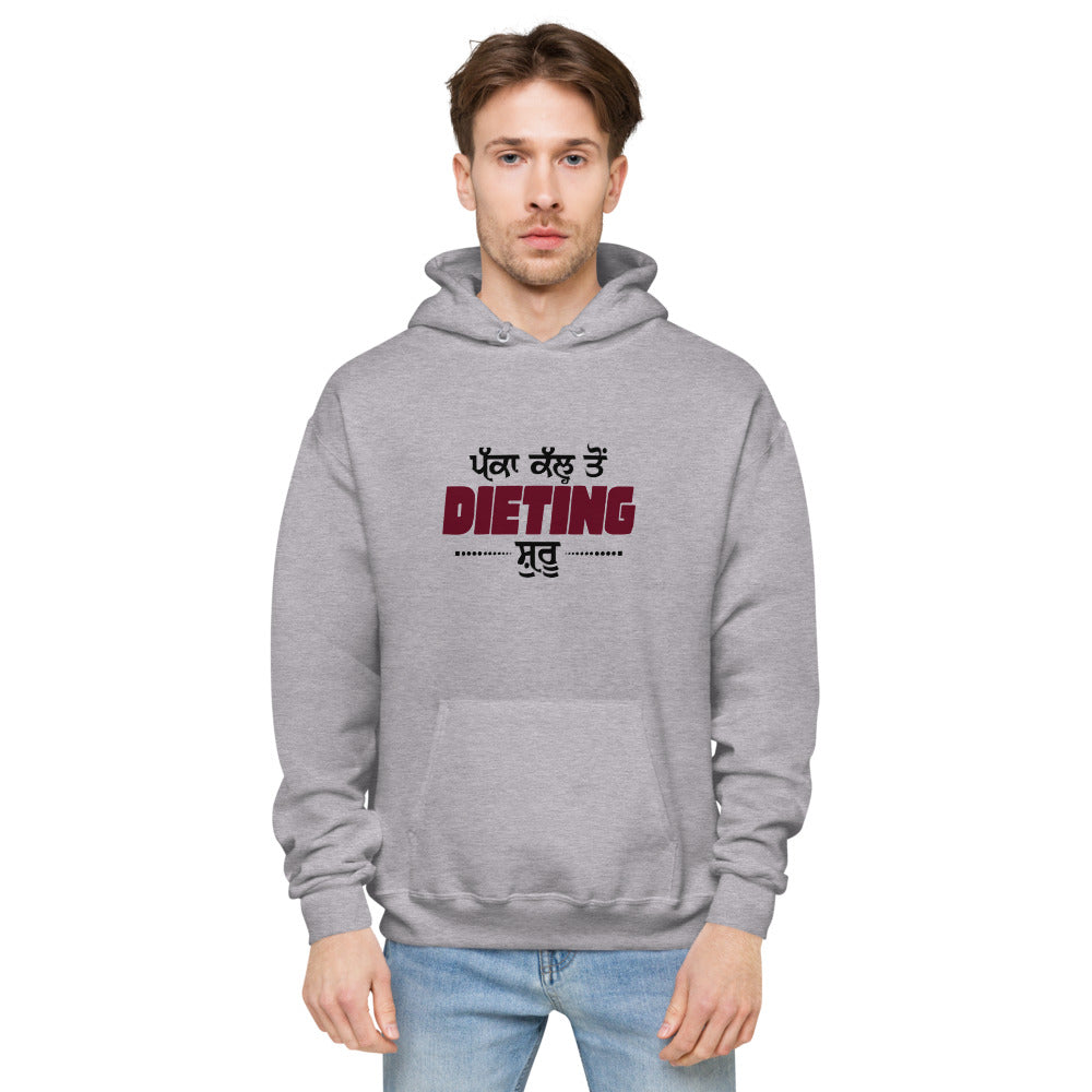 PAKKA KAL TO DIETING SHURU - Unisex fleece hoodie