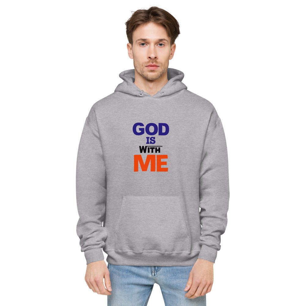 GOD IS WITH ME - Unisex fleece hoodie