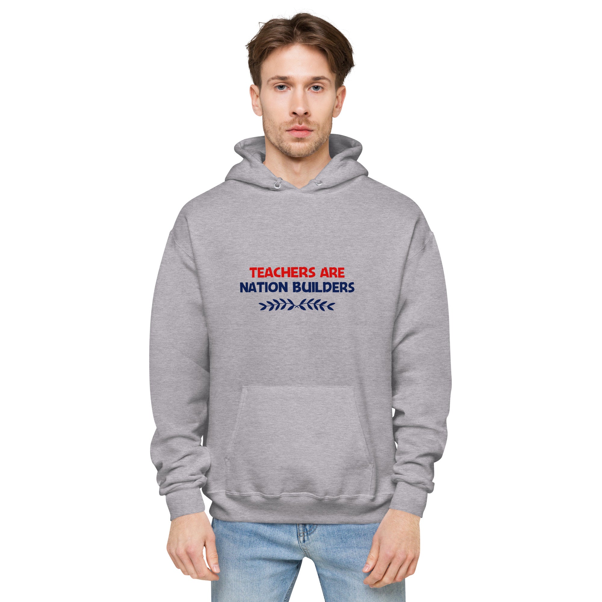 TEACHERS ARE NATION BUILDERS - Unisex fleece hoodie