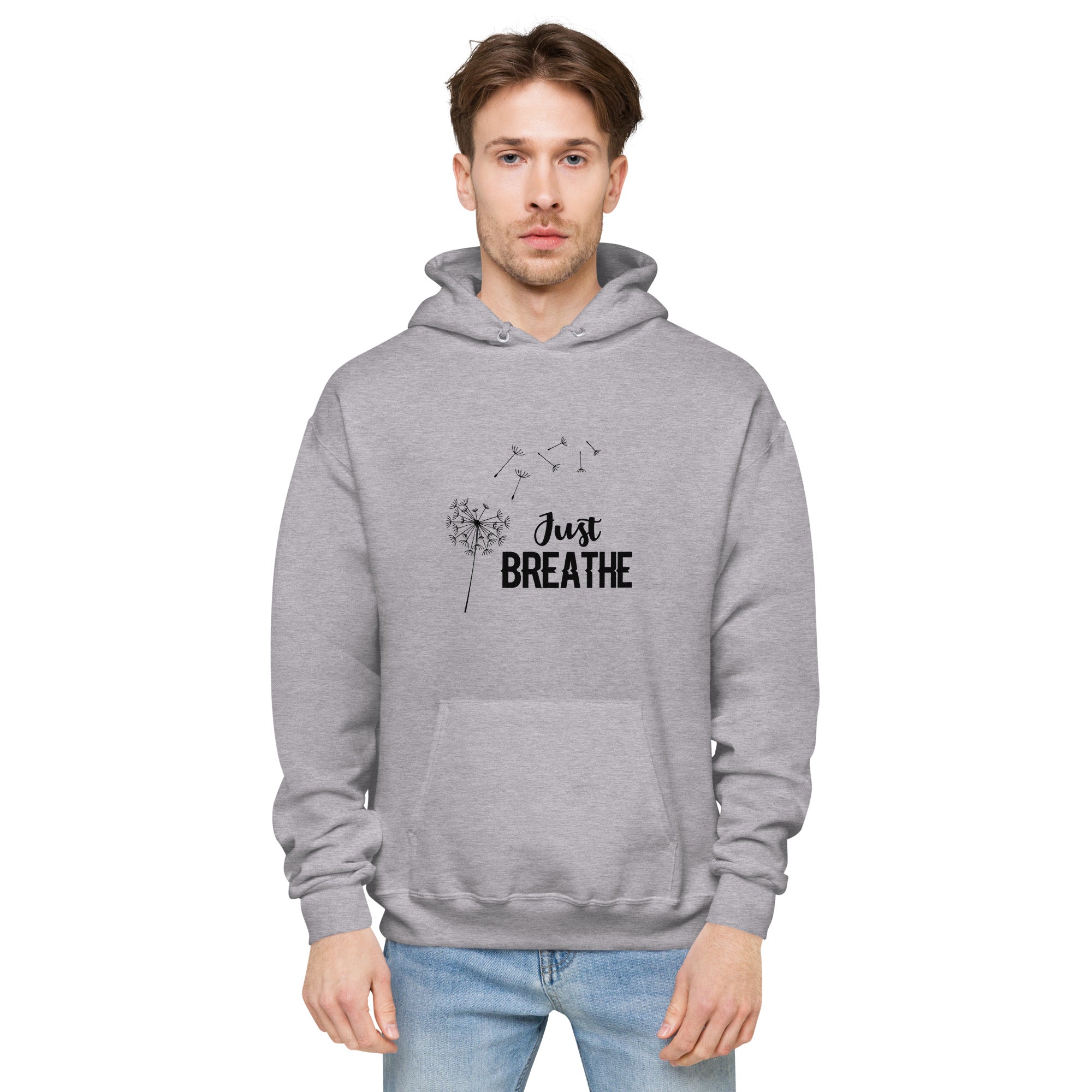 JUST BREATHE - Unisex fleece hoodie