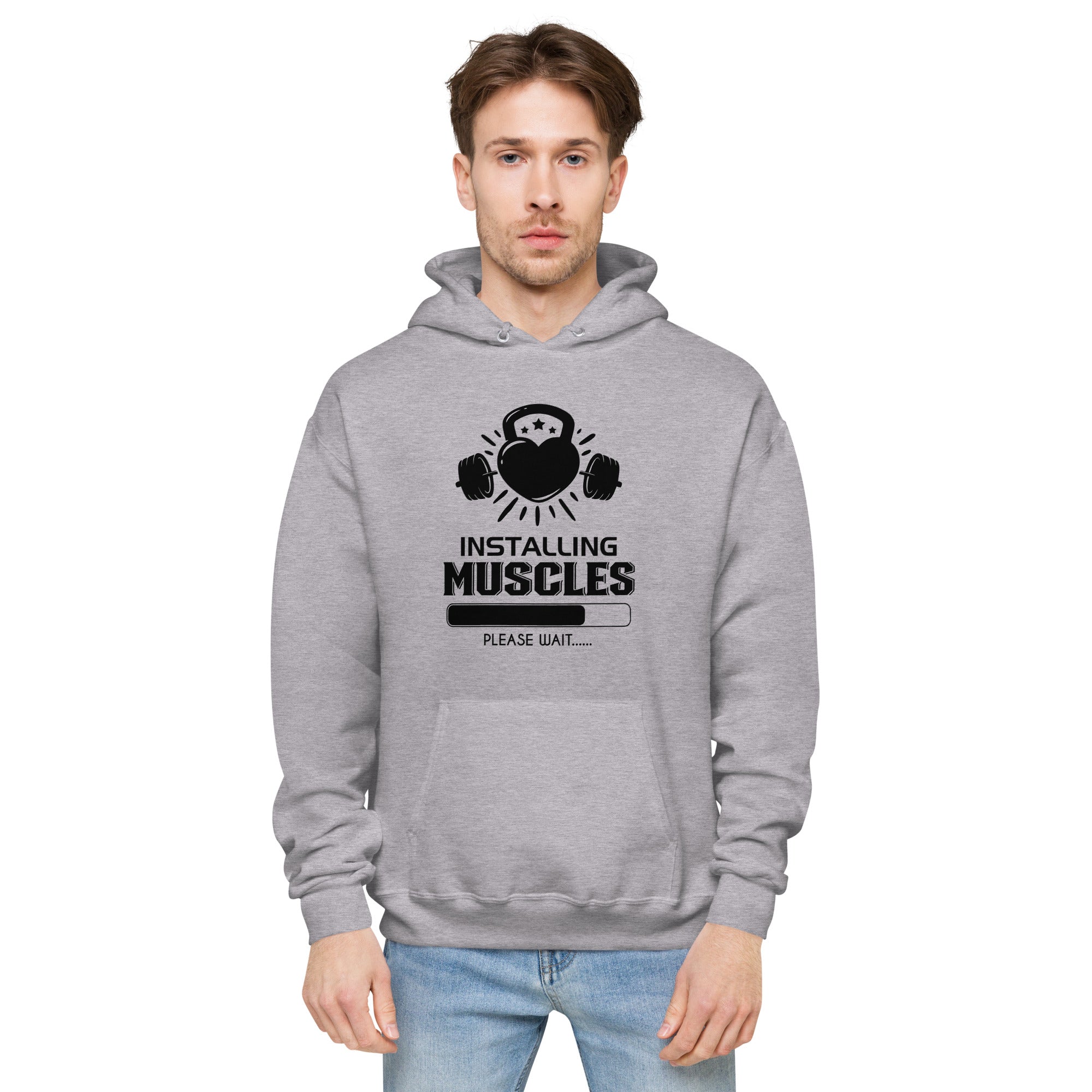 INSTALLING MUSCLES - Unisex fleece hoodie