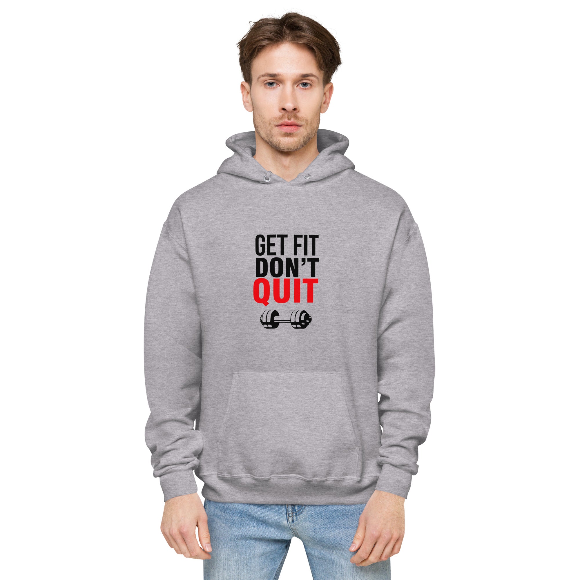 GET FIT DON'T QUIT - Unisex fleece hoodie