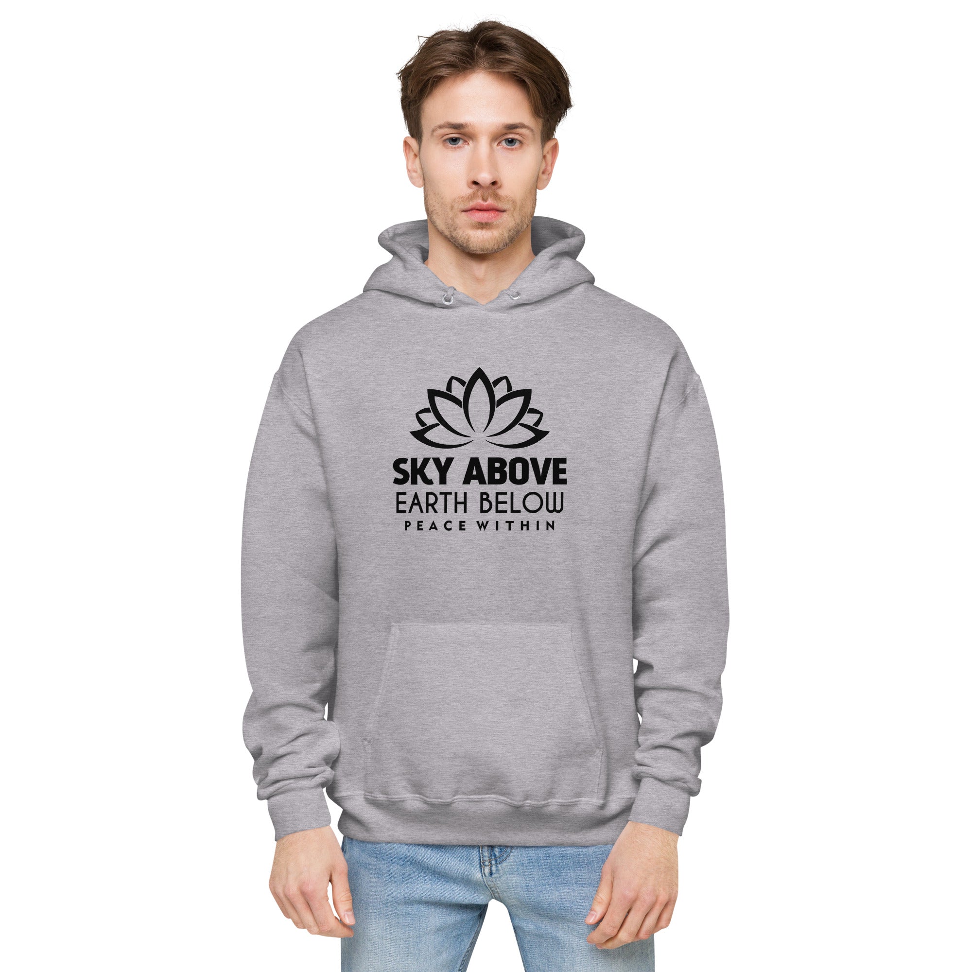 SKY ABOVE EARTH BELOW - Unisex fleece hoodie