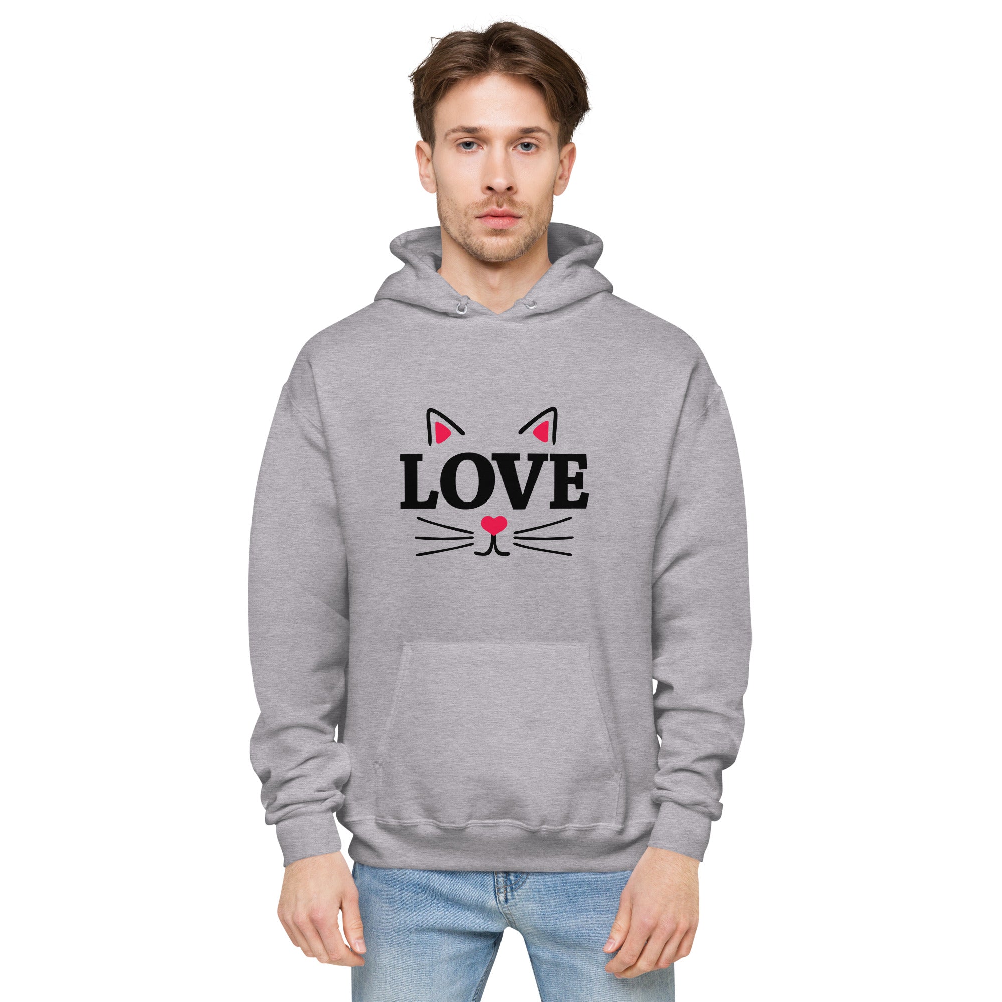 LOVE CATS - Unisex fleece hoodie