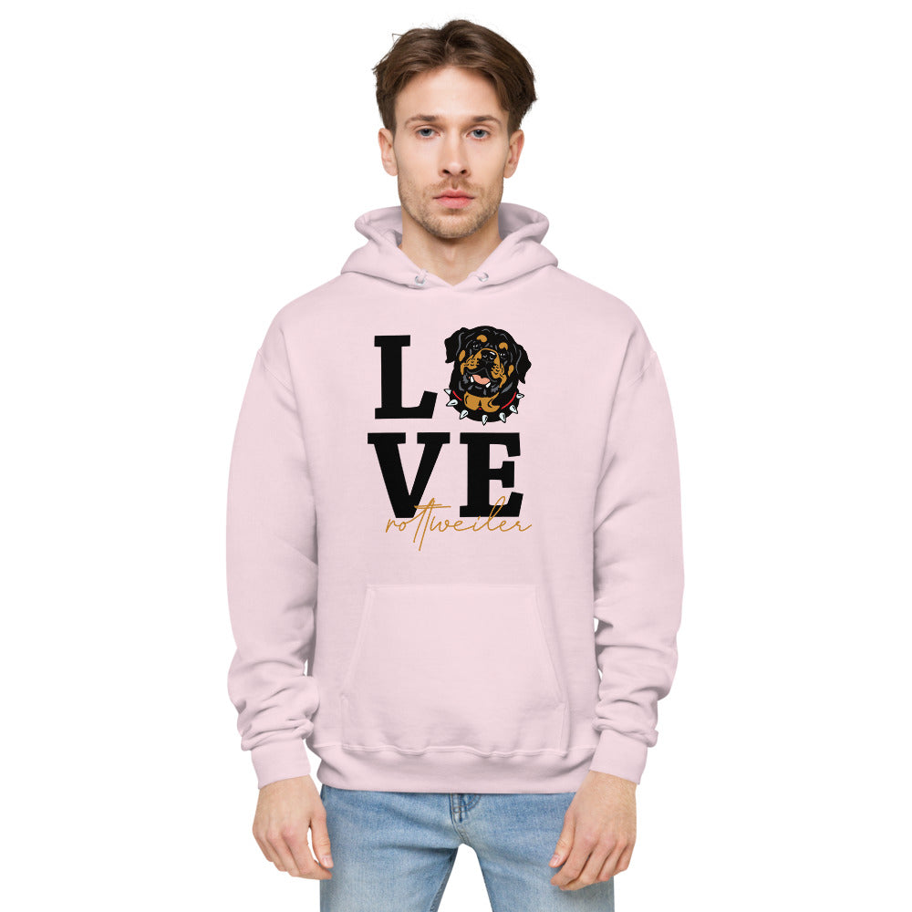 LOVE ROTTWEILER - Unisex fleece hoodie