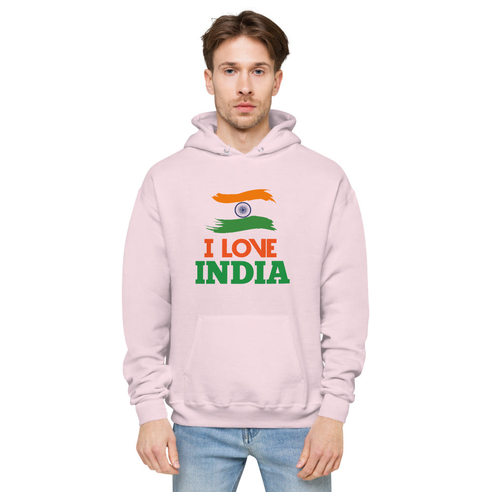 I LOVE INDIA - unisex fleece hoodie