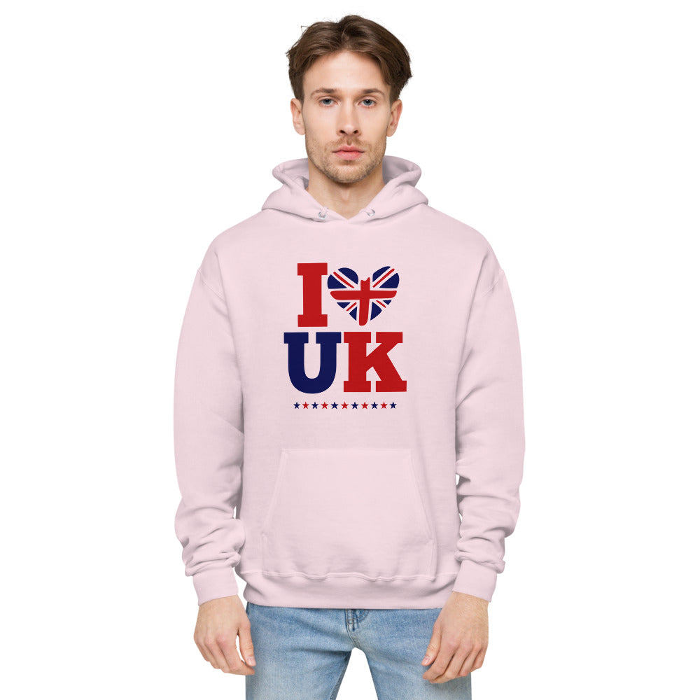 I LOVE UK - unisex fleece hoodie