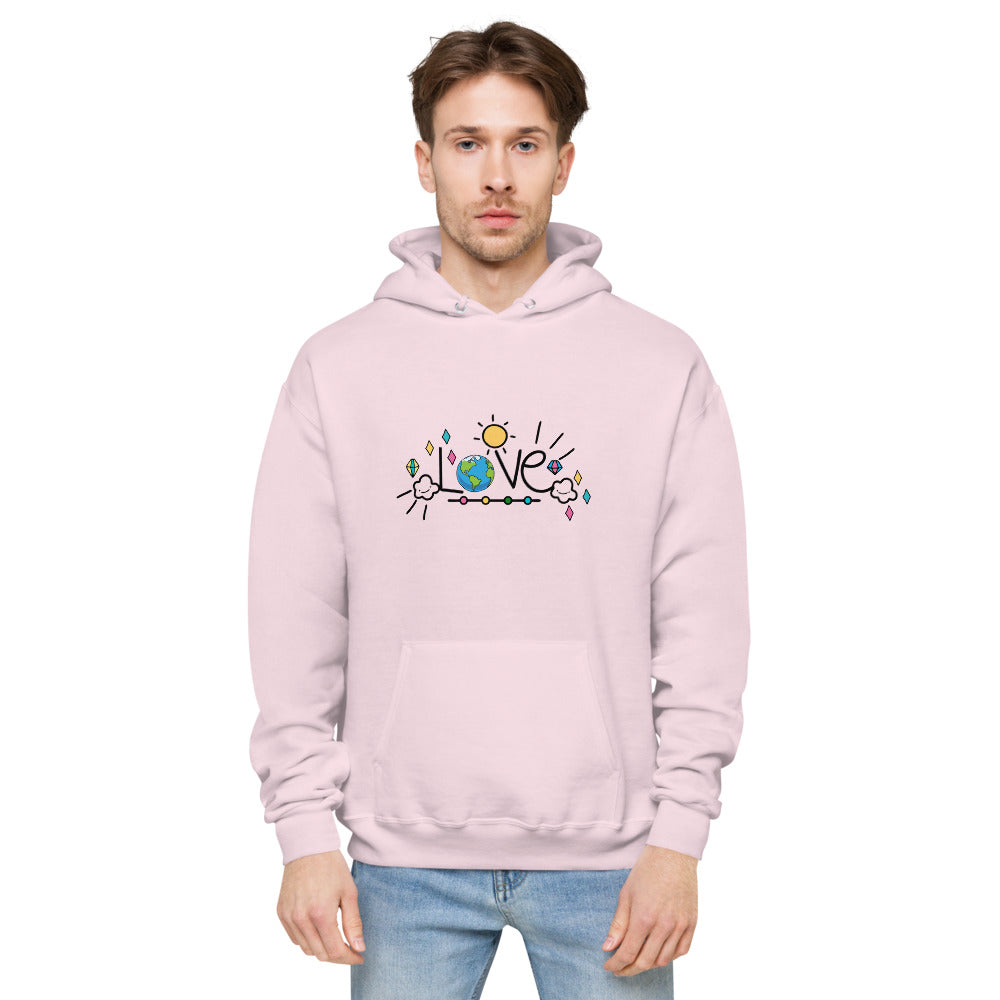 LOVE EARTH - unisex fleece hoodie