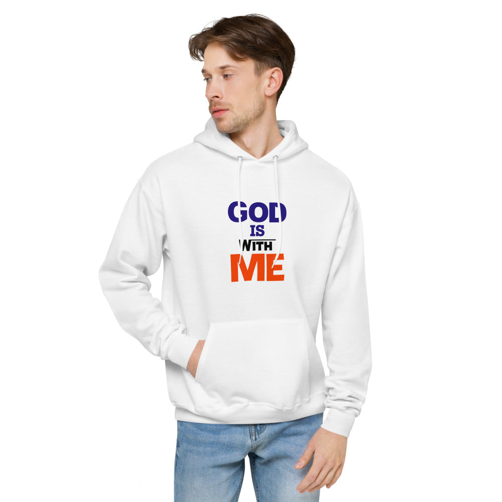 GOD IS WITH ME - Unisex fleece hoodie