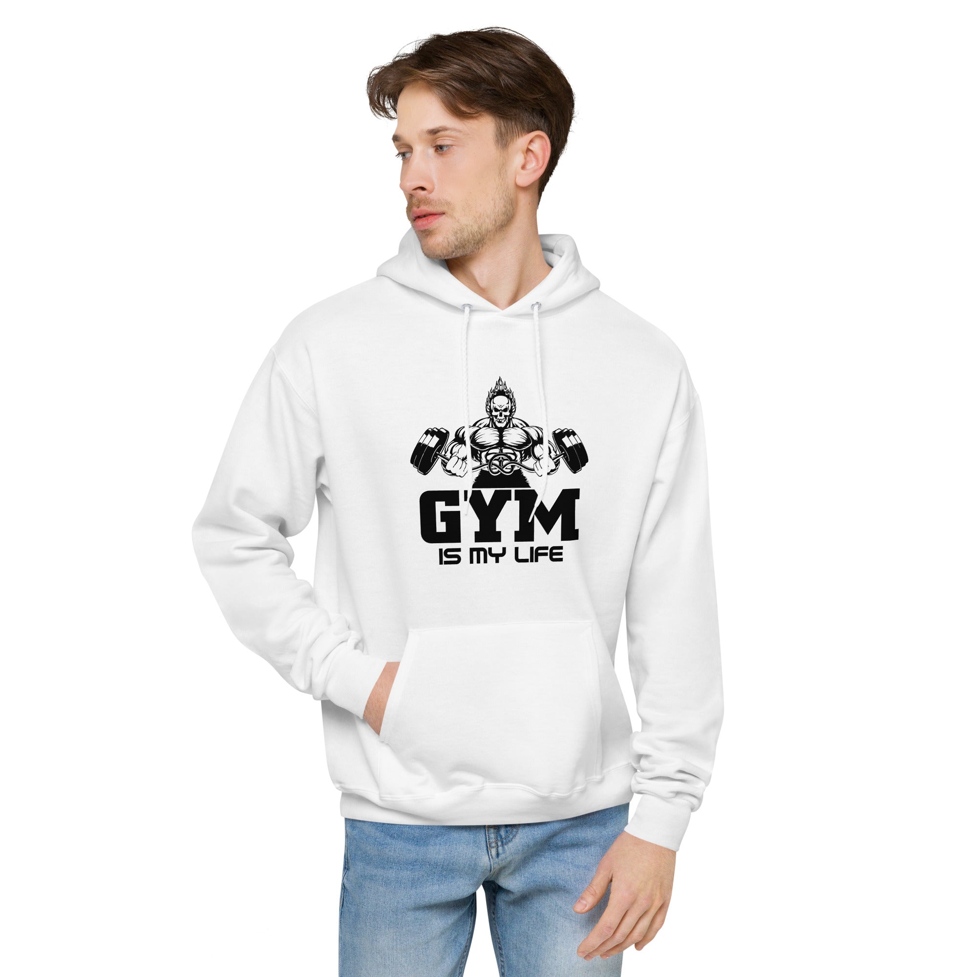 GYM IS MY LIFE - Unisex fleece hoodie