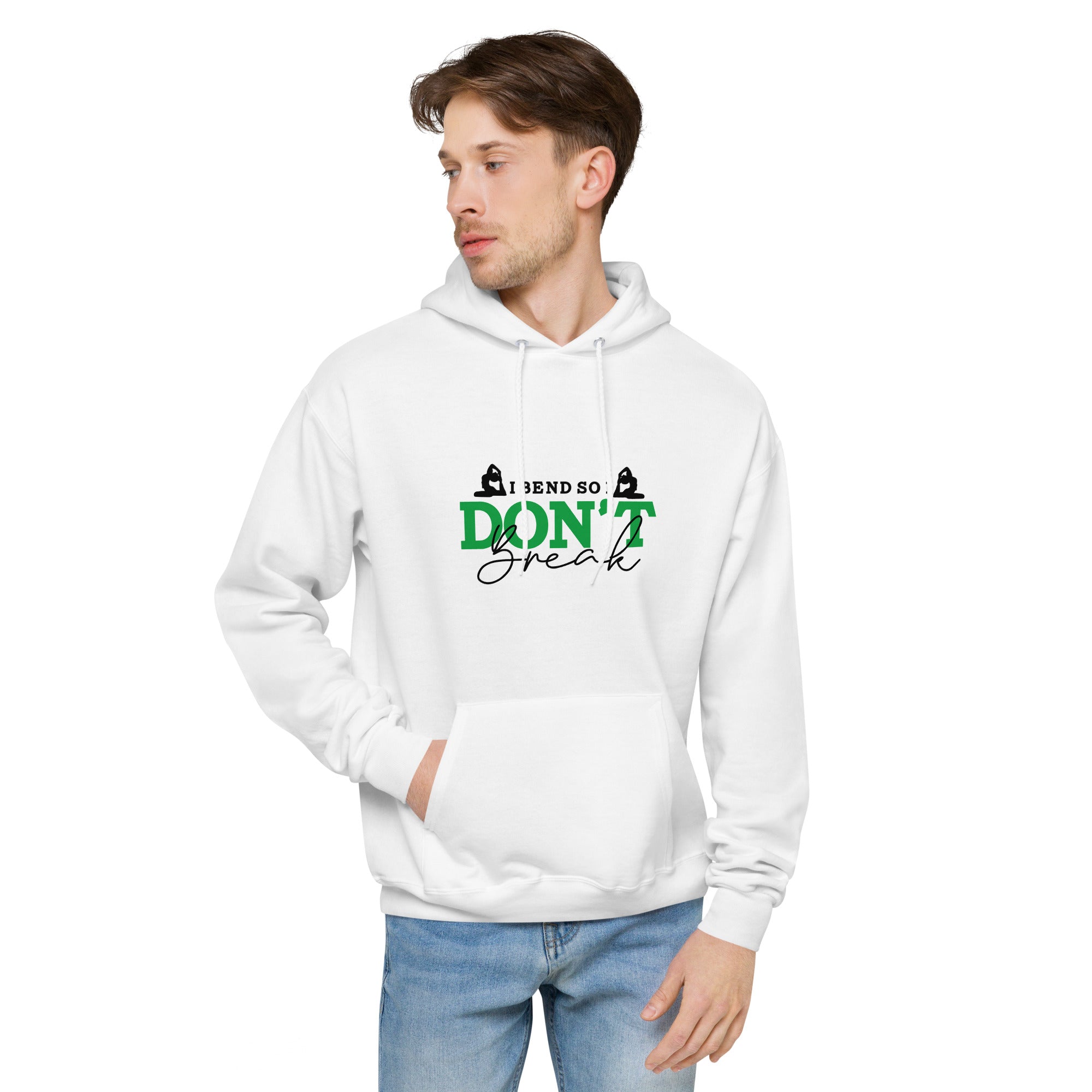 I BEND SO I DON'T BREAK - Unisex fleece hoodie