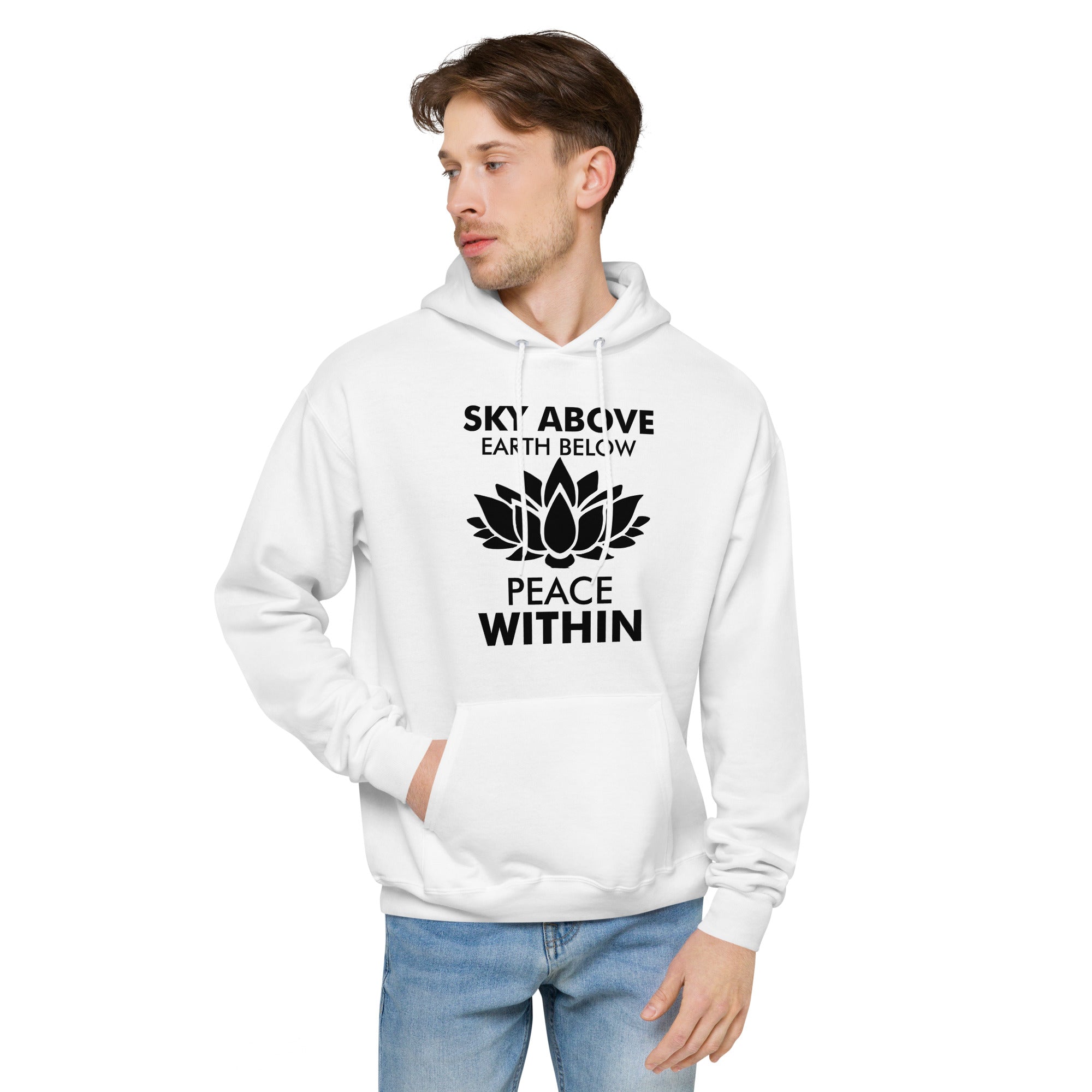 SKY ABOVE EARTH BELOW - Unisex fleece hoodie