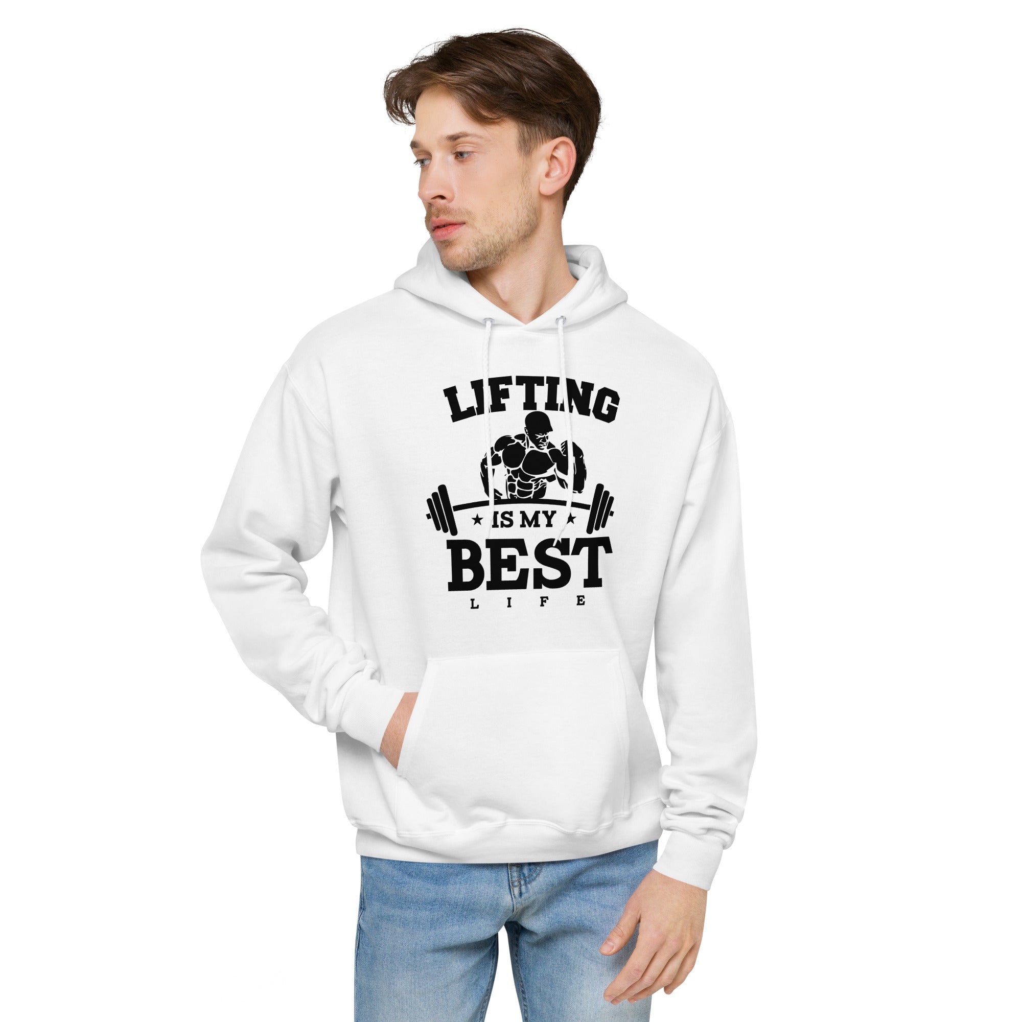 LIFTING IS MY BEST LIFE - Unisex fleece hoodie