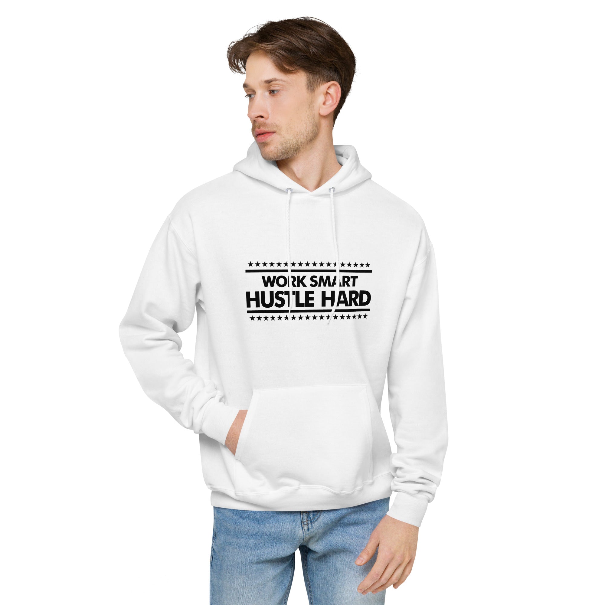 WORK SMART HUSTLE HARD - Unisex fleece hoodie